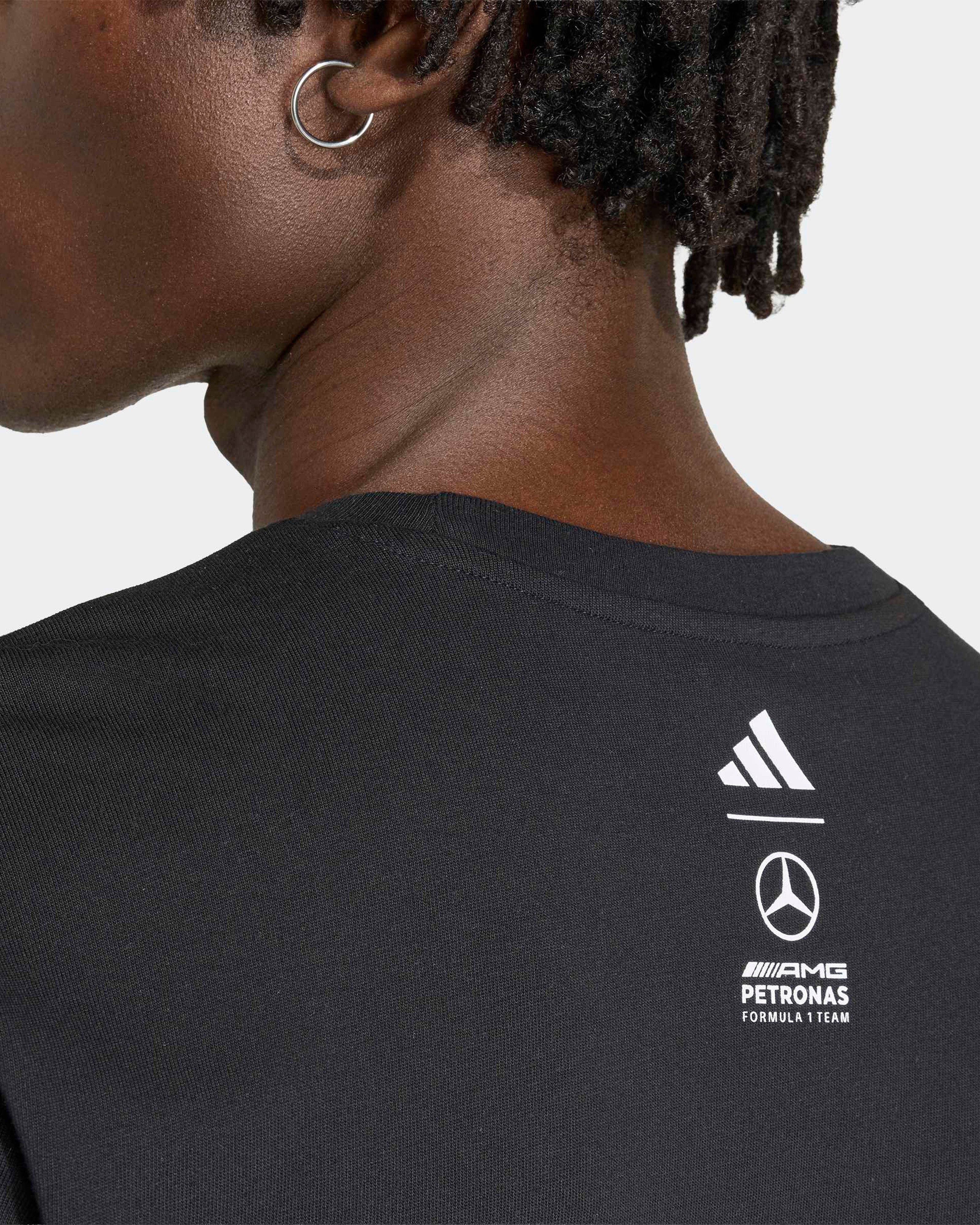 Mens George Russell Graphic T-shirt Black