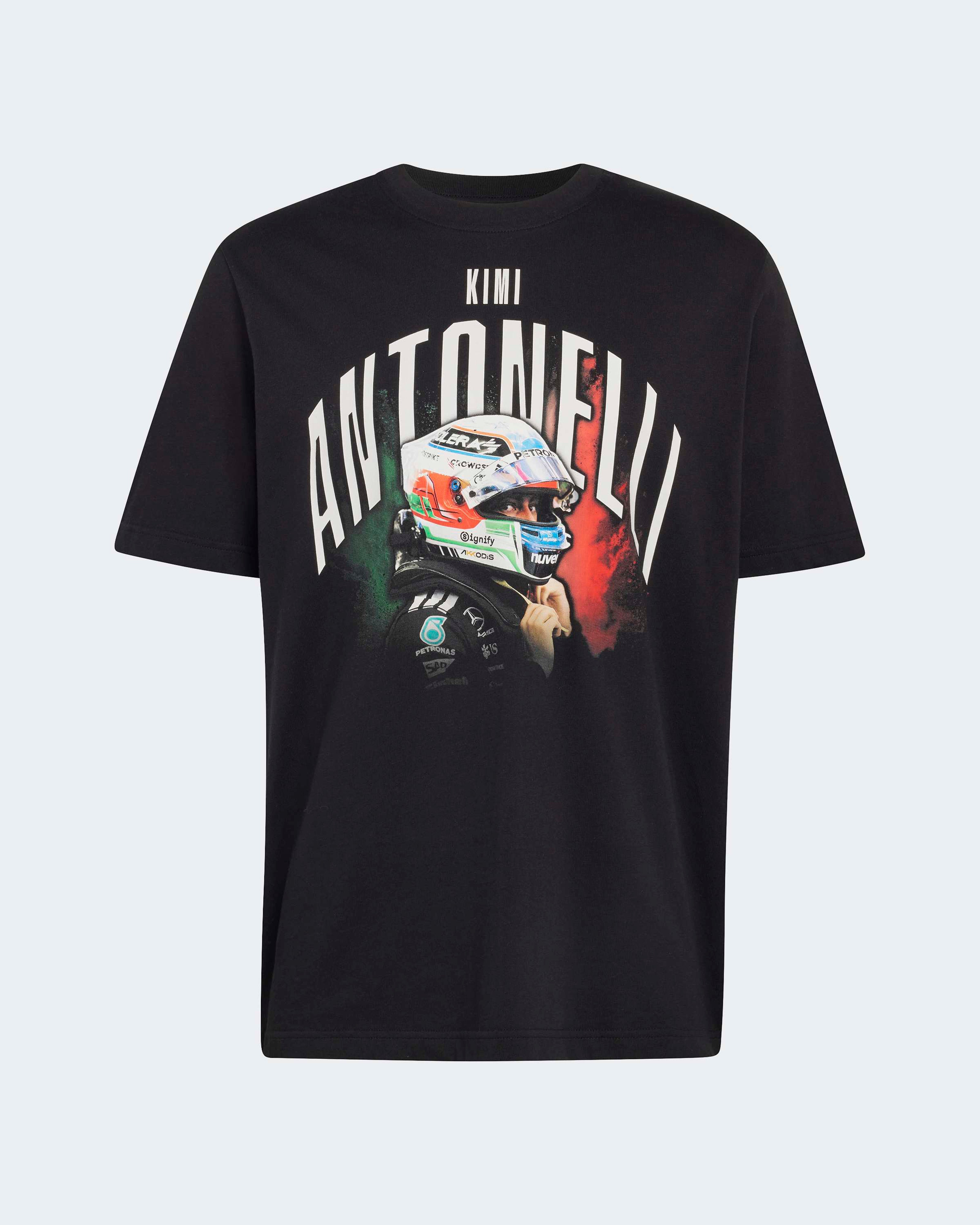 2026 Kimi Antonelli T-shirt - Black | Mercedes-AMG PETRONAS F1