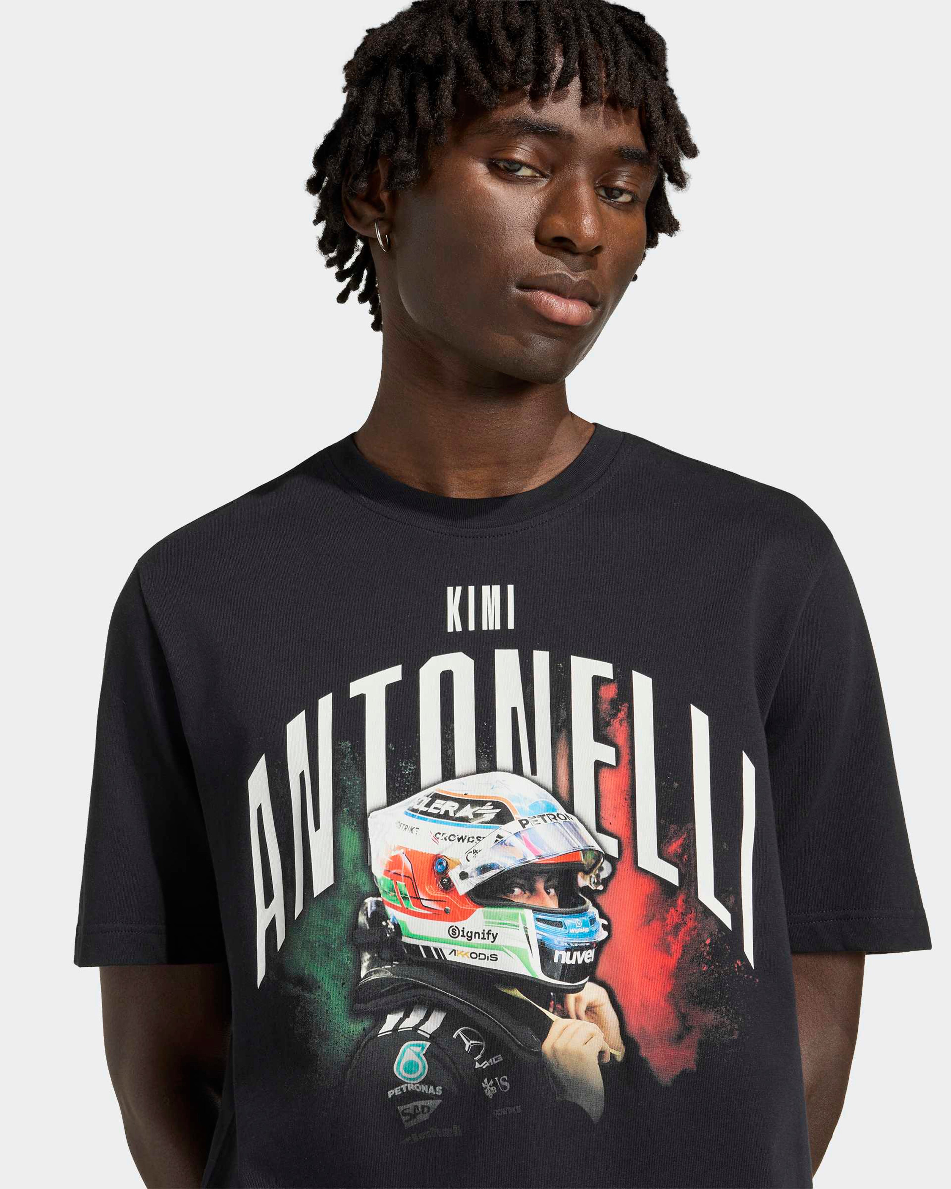 2026 Kimi Antonelli T-shirt - Black | Mercedes-AMG PETRONAS F1
