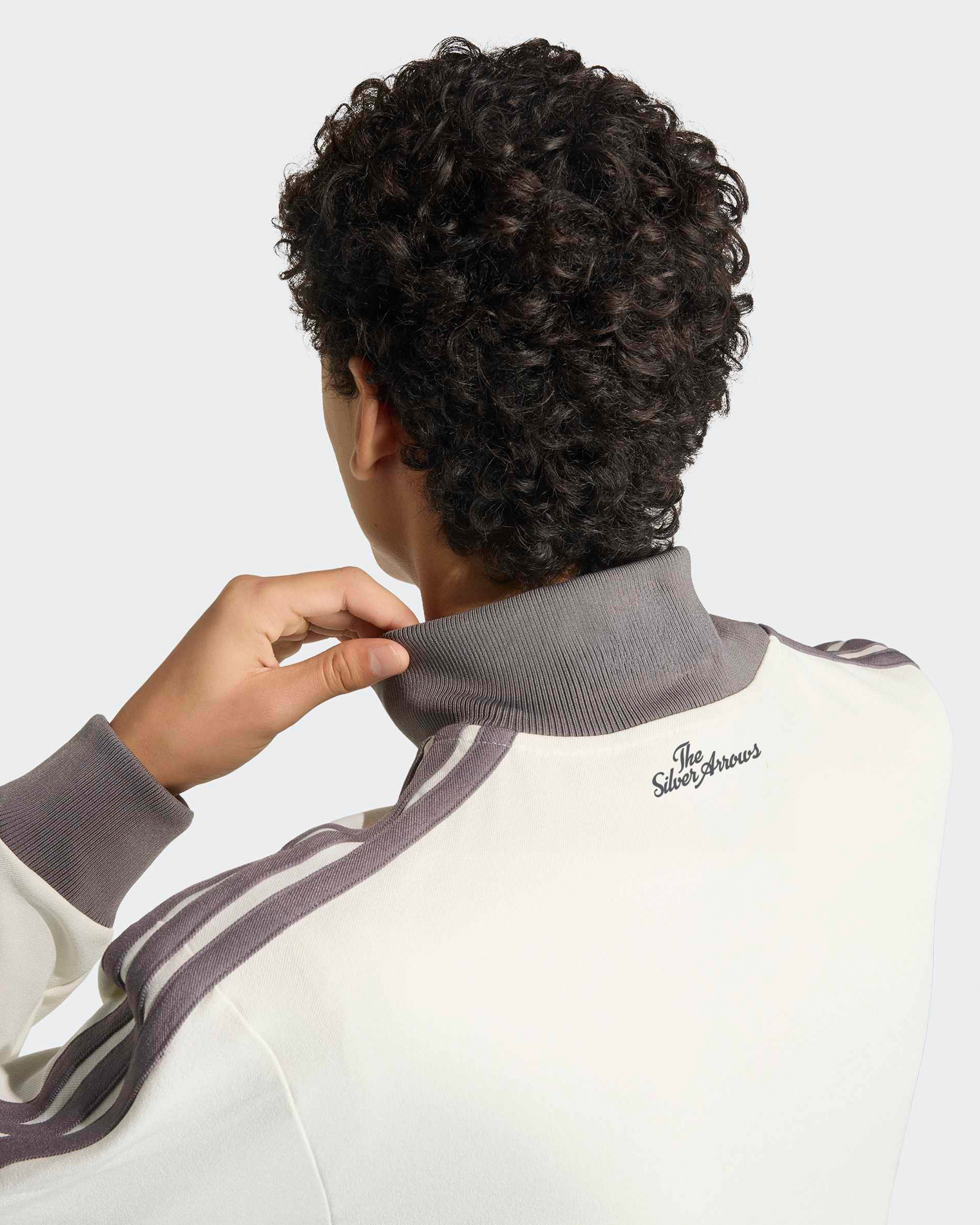 Mens Silver Arrows Icon Track Top Off White