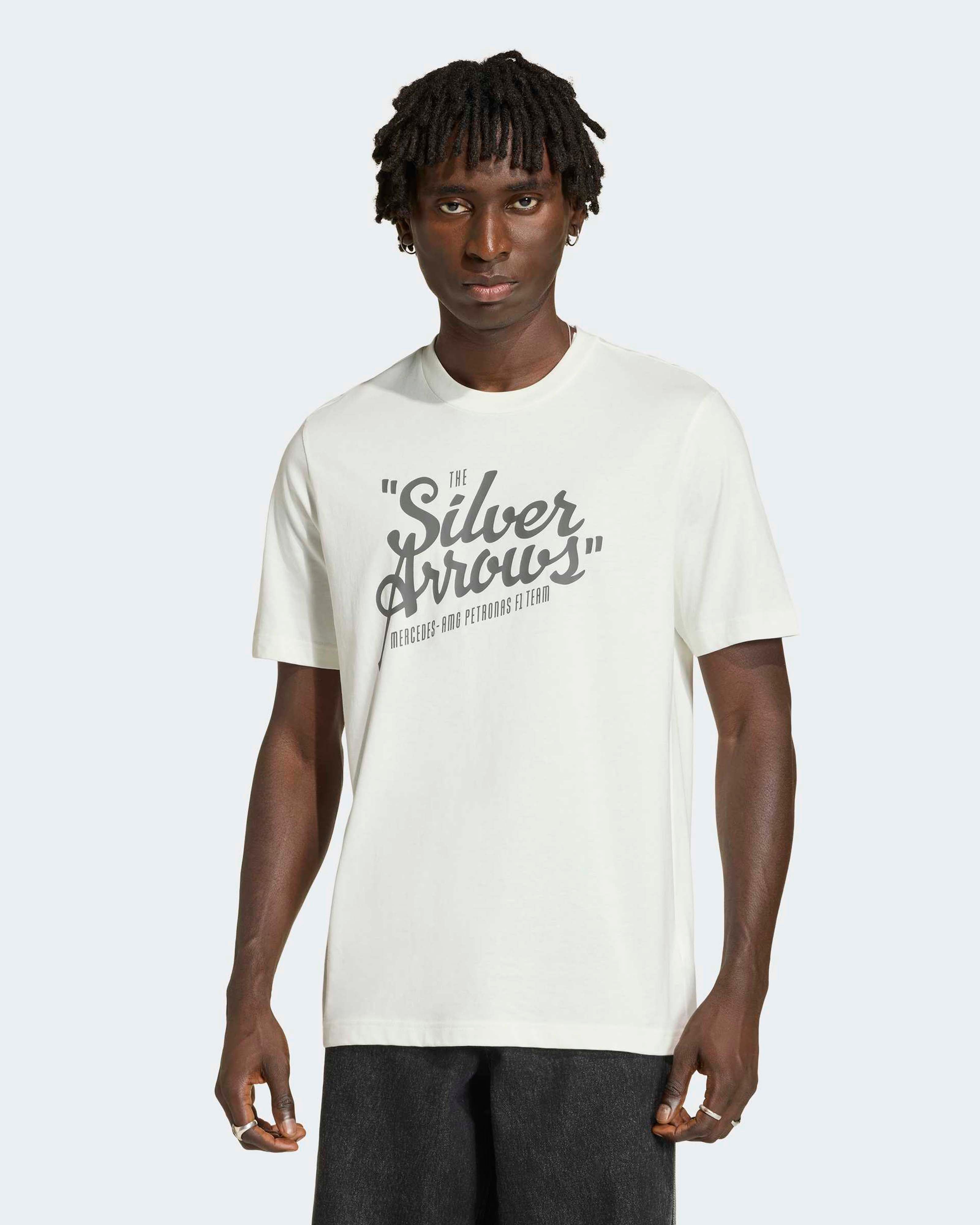 2026 Men's Silver Arrows Heritage T-shirt - Off White | Mercedes