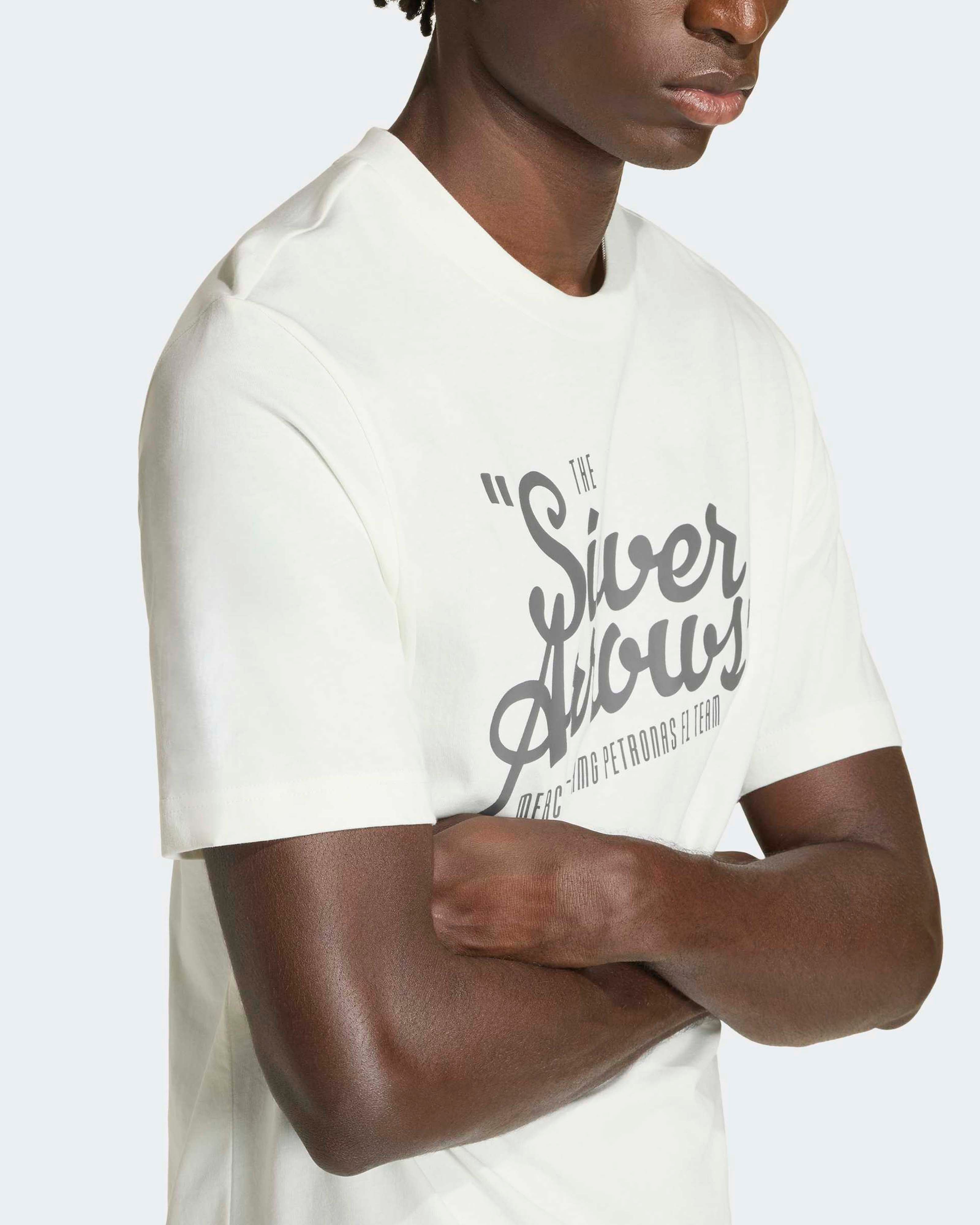2026 Men's Silver Arrows Heritage T-shirt - Off White | Mercedes
