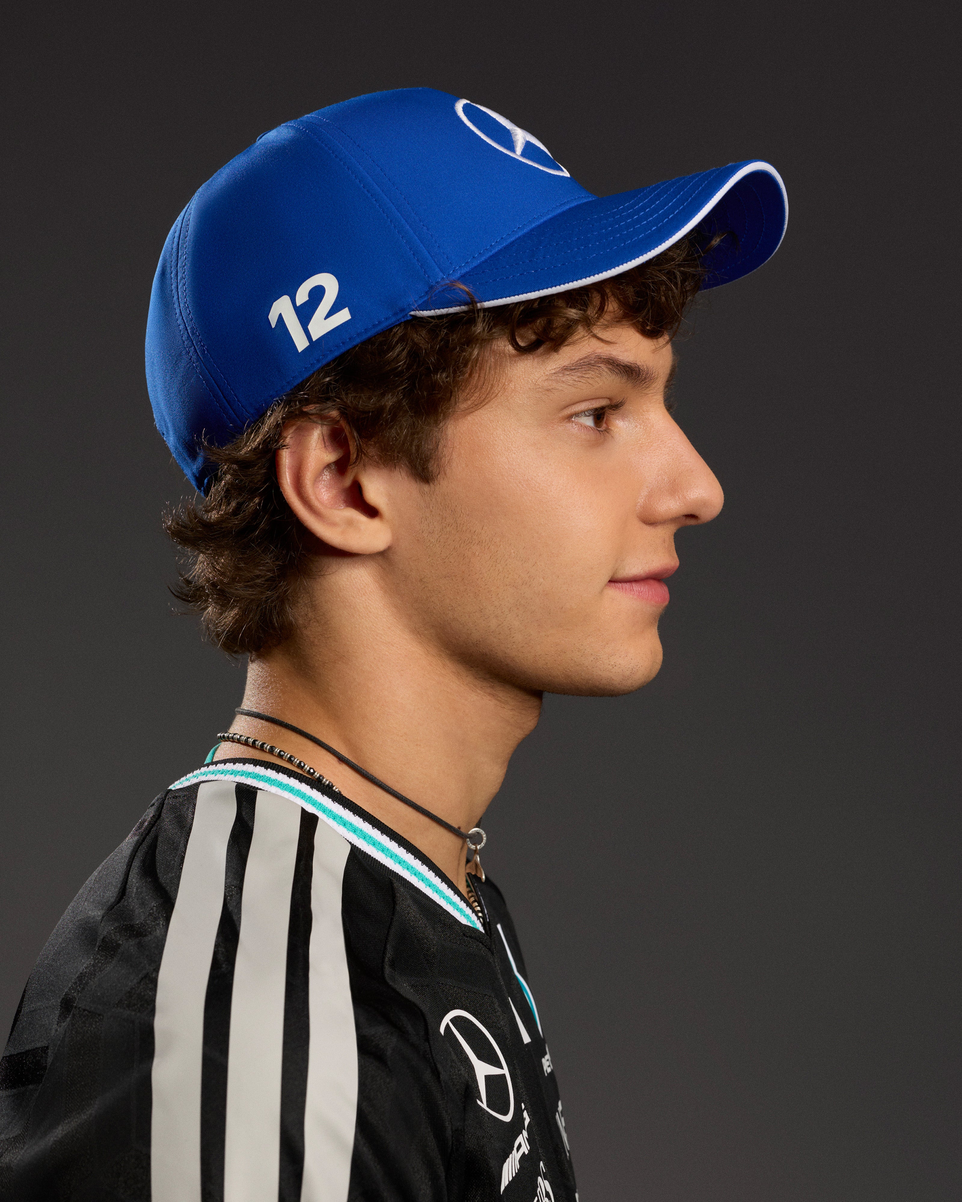 【新品】メルセデスF1 キミ・アントネッリ 2026 公式キャップ ブルー 2026 Kimi Antonelli #12 Blue Cap | Official Mercedes-AMG PETRONAS