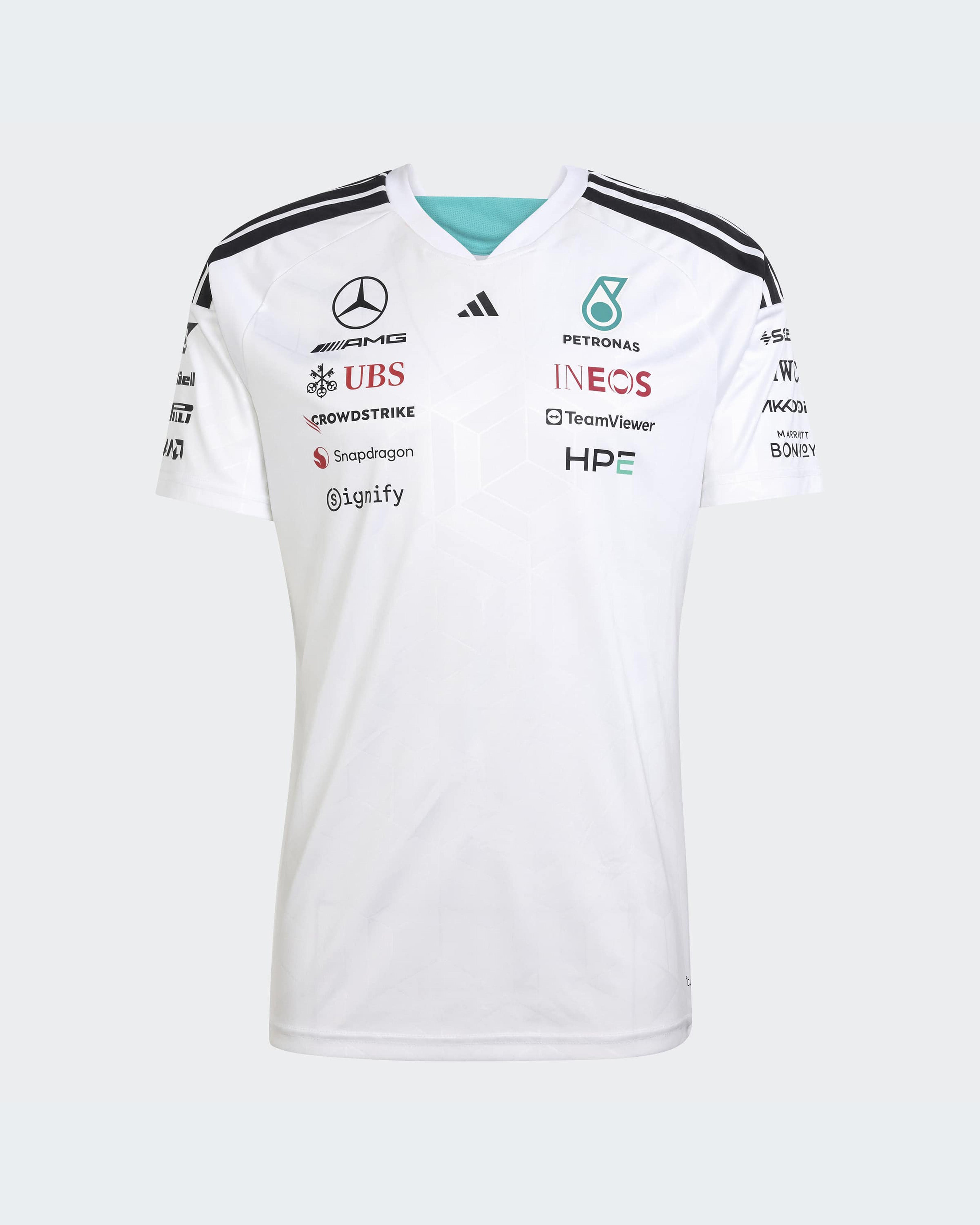 Men's 2026 Team Driver Tee - White | Mercedes-AMG PETRONAS F1