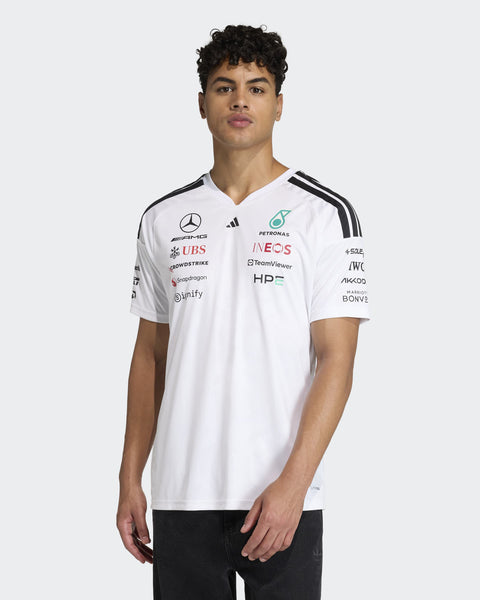Men's 2026 Team Driver Tee - White | Mercedes-AMG PETRONAS F1