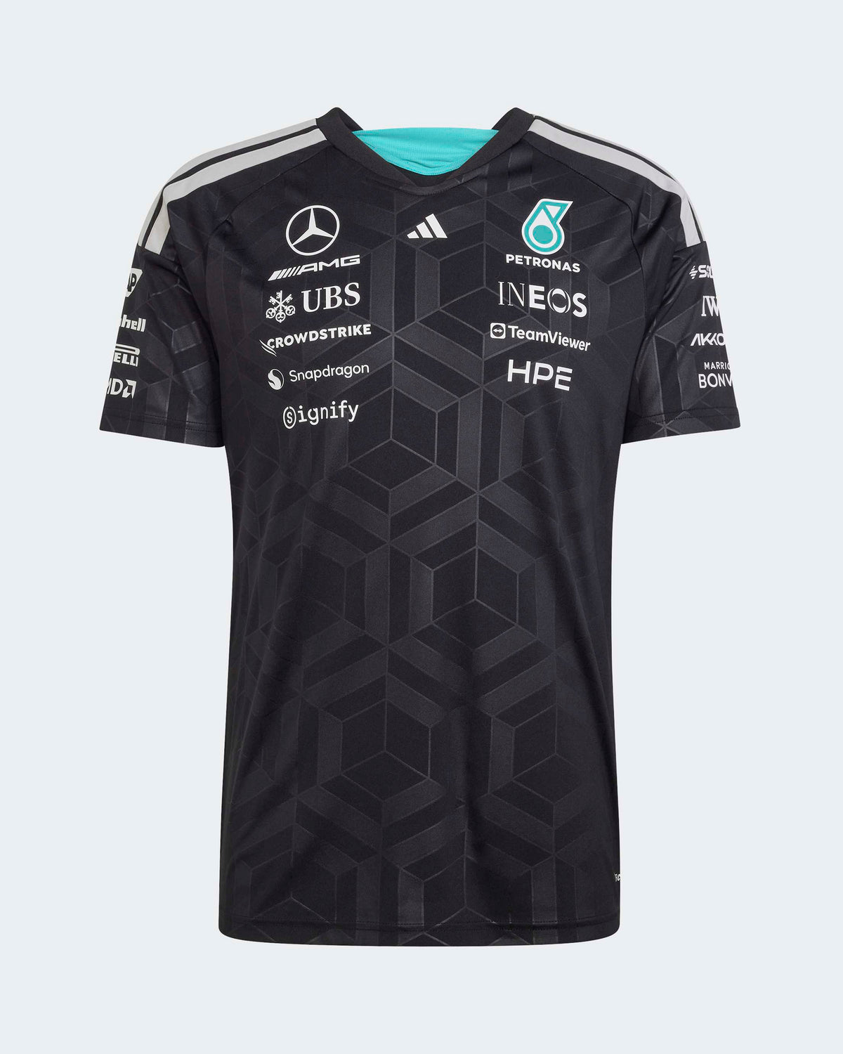 Men's 2026 Team Driver T-shirt - Black | Mercedes-AMG PETRONAS F1 Team ...