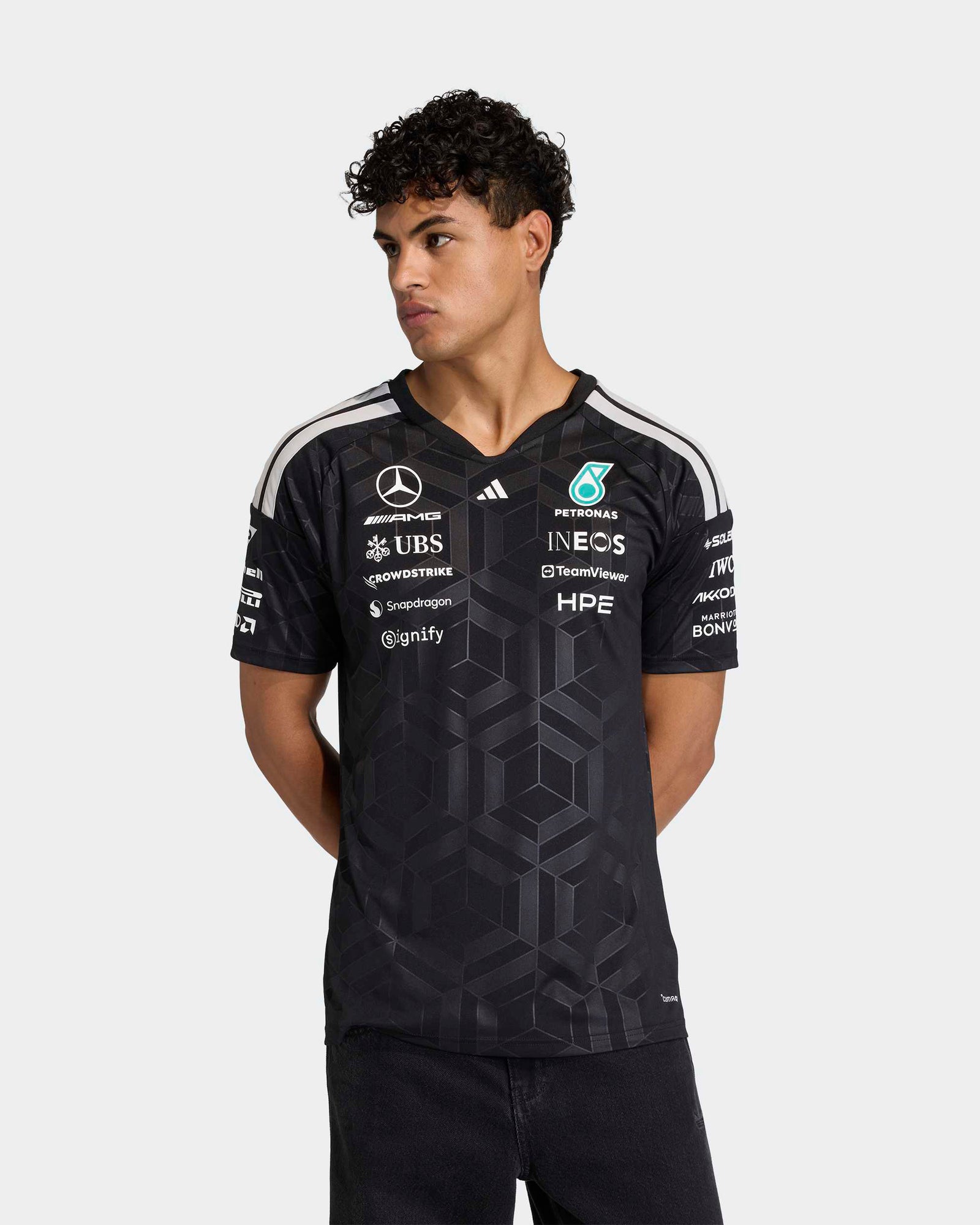 mercedes f1 dress shirt Women's 2023 Team T-shirt Dress