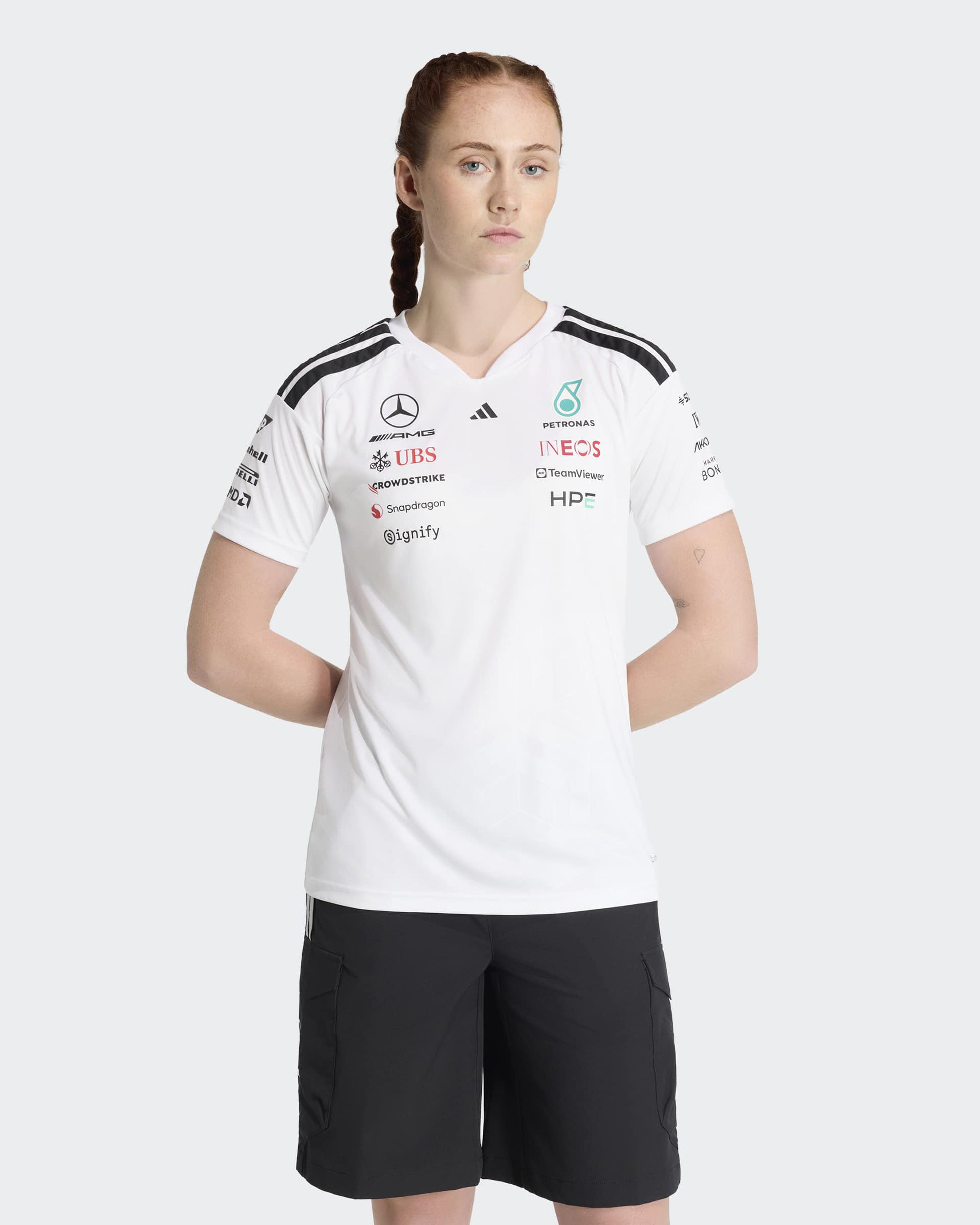 Womens 2026 Team Driver Tee White