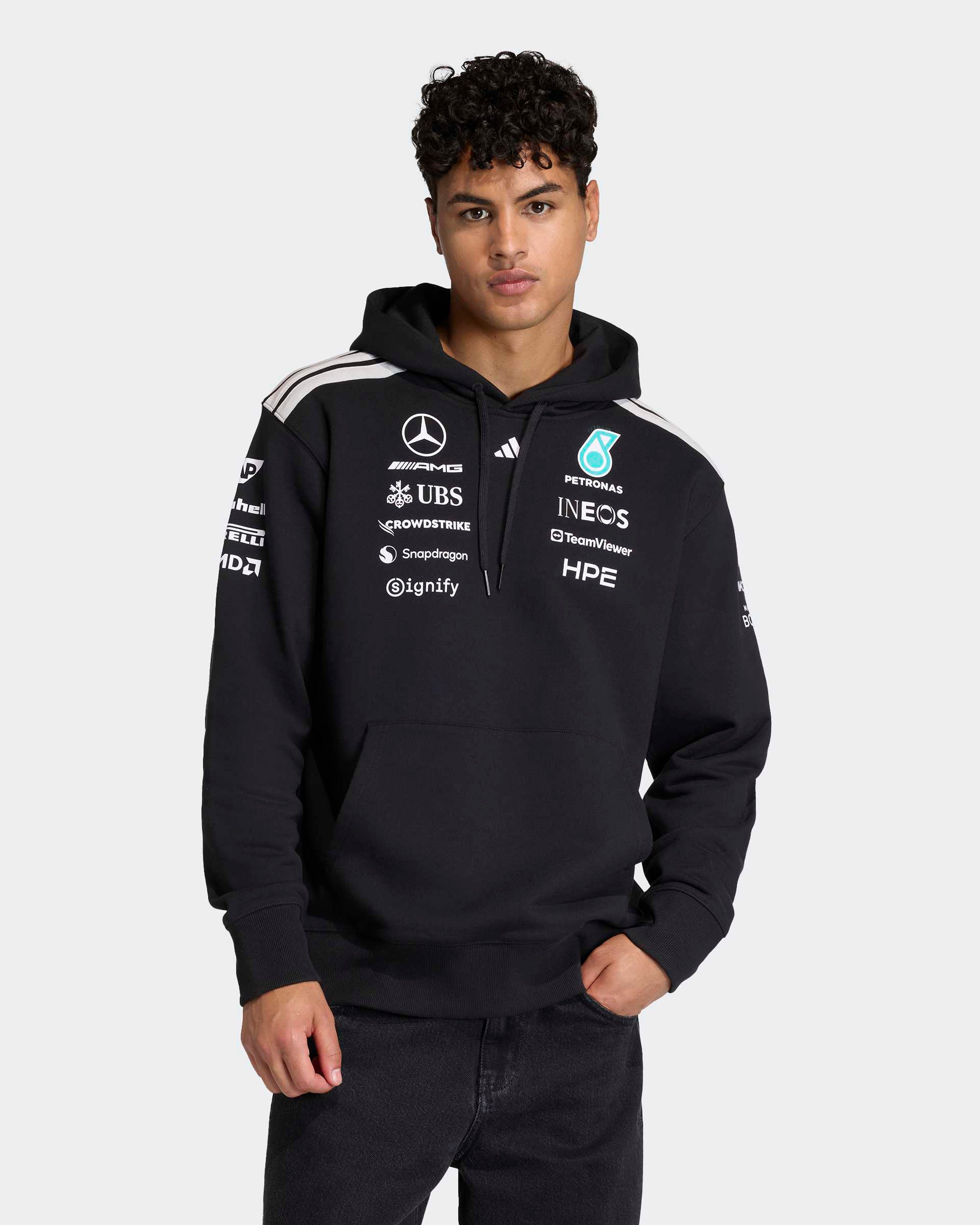 Men's 2026 Team Hoodie - Black | Official Mercedes-AMG PETRONAS F1