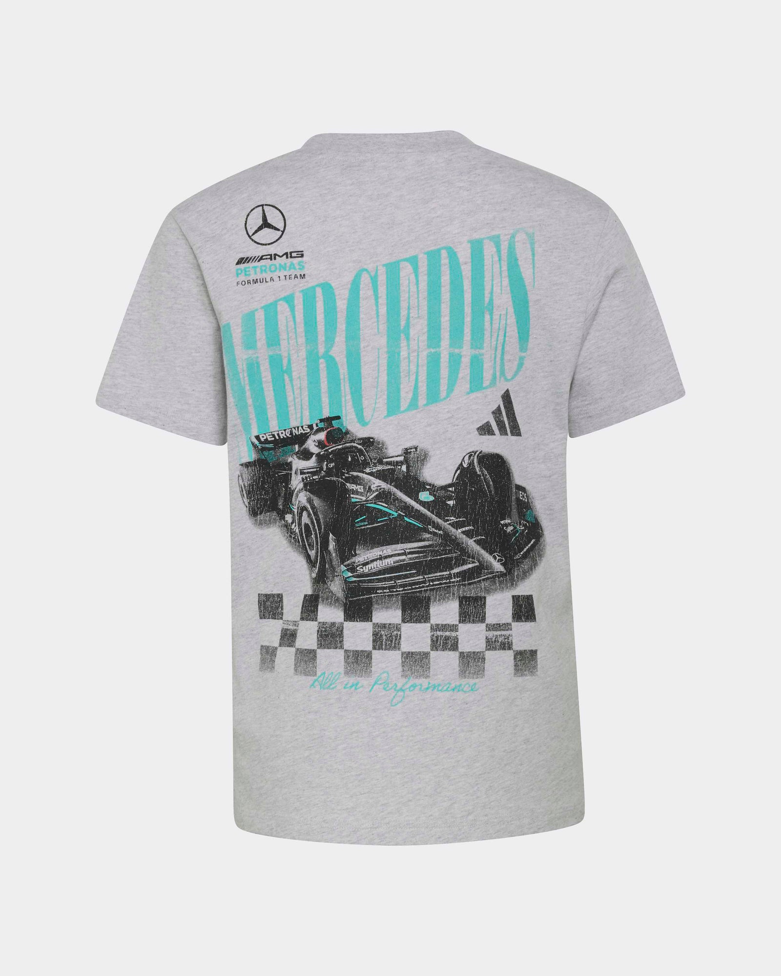 Kids Graphic Overtake T-shirt Grey