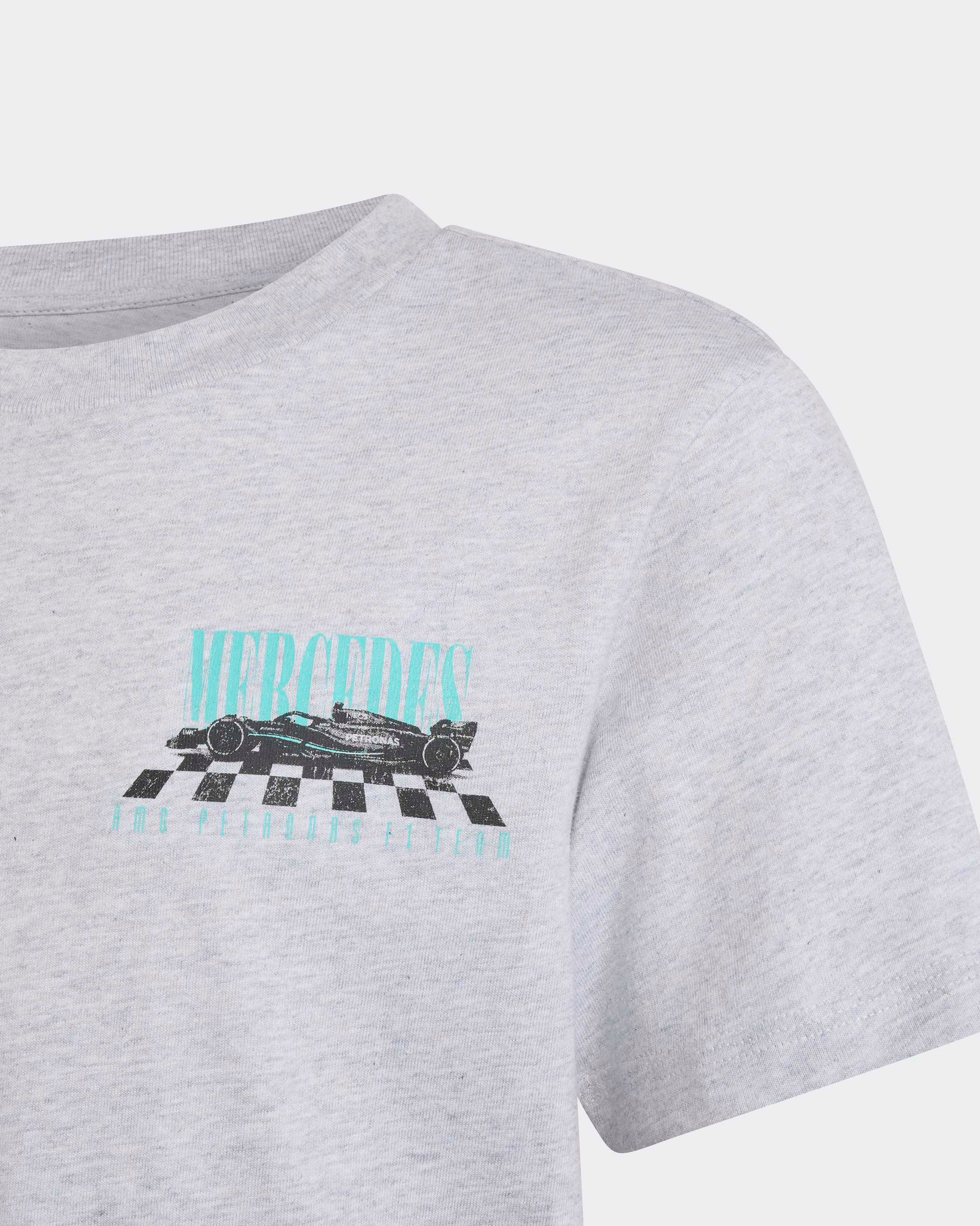 Kids Graphic Overtake T-shirt Grey