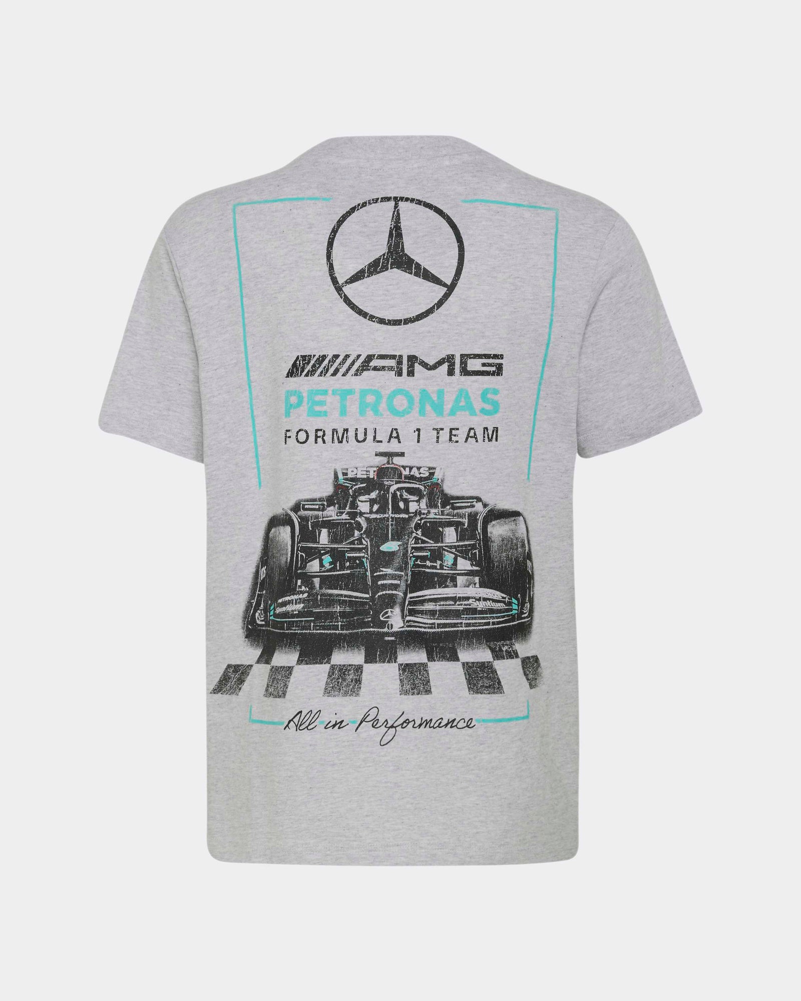 Kids Graphic Race T-shirt Grey