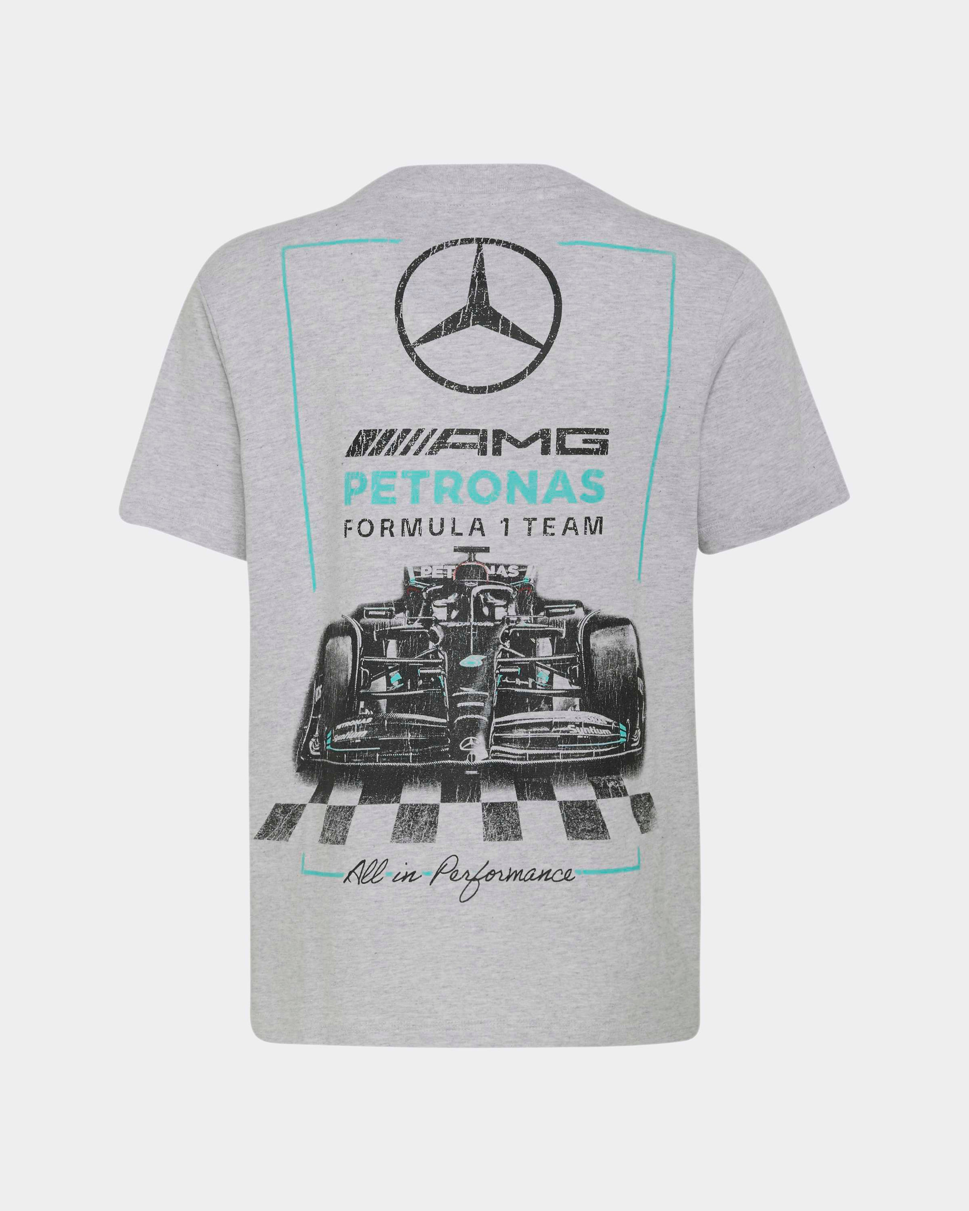 Kids Graphic Race T-shirt Grey