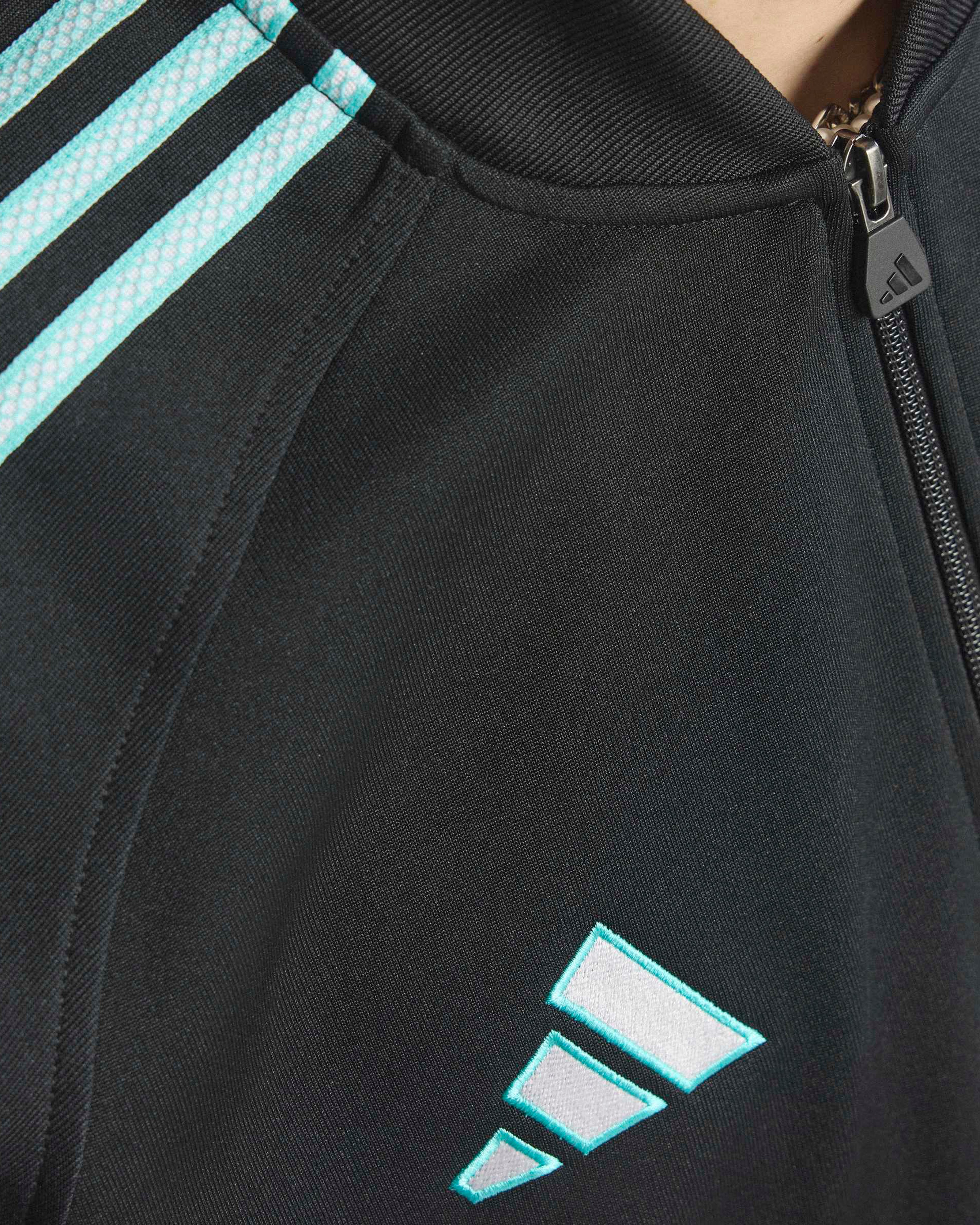 Mens Las Vegas Track Top Black/Teal