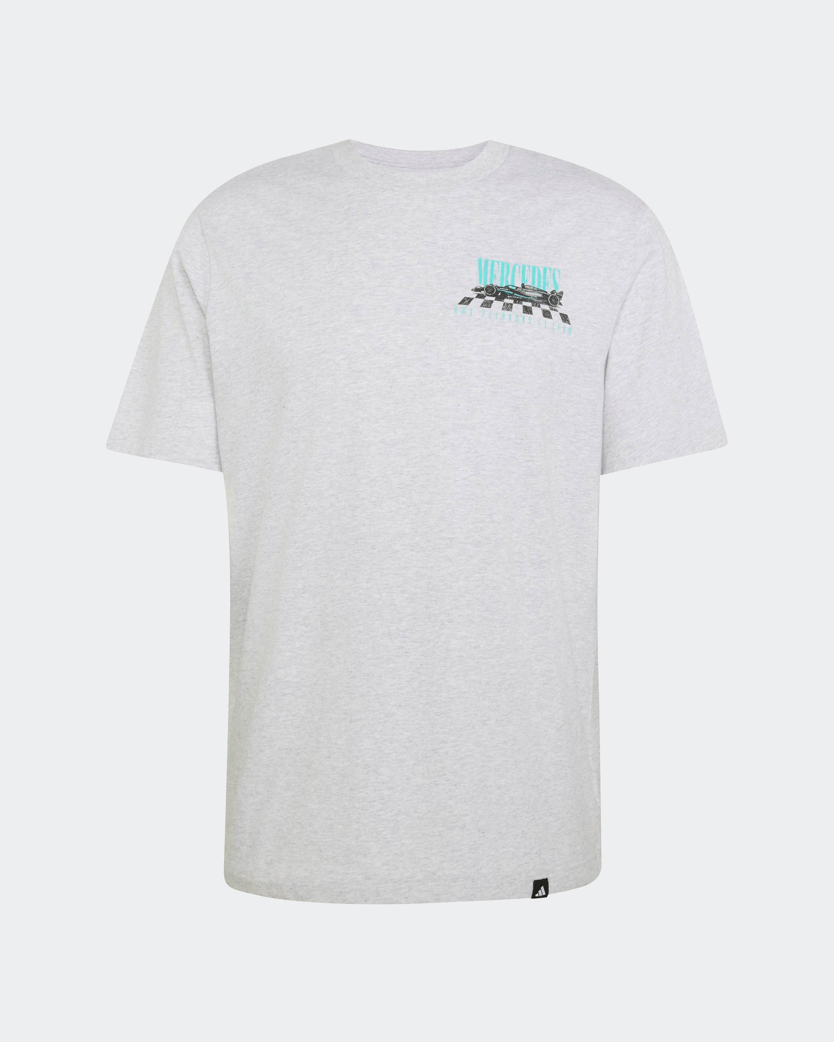 2026 Men's Graphic Overtake T-shirt-Gray|Mercedes-AMG PETRONAS F1