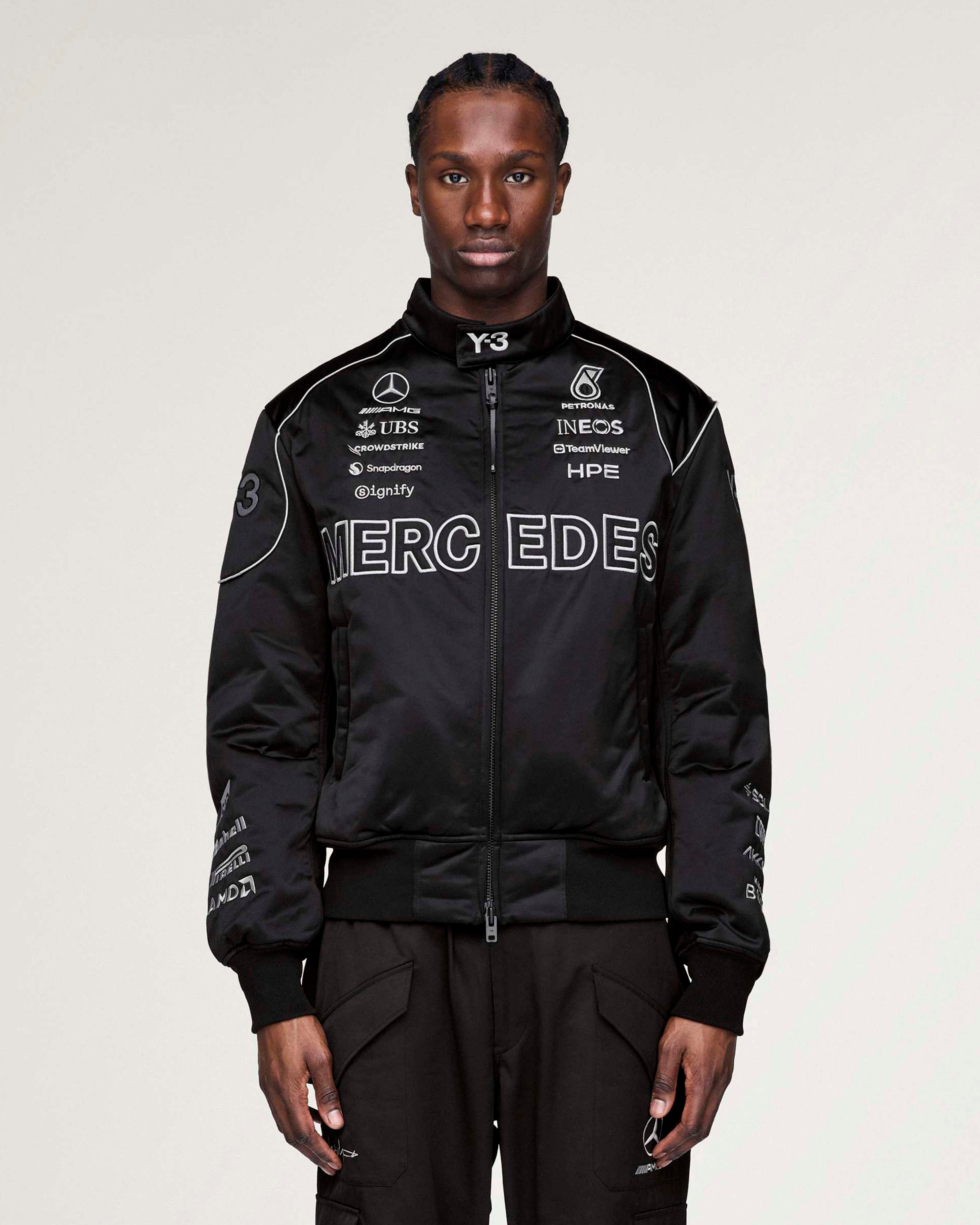 2026 Y-3 Jacket - Black | Mercedes-AMG PETRONAS F1 Team Official