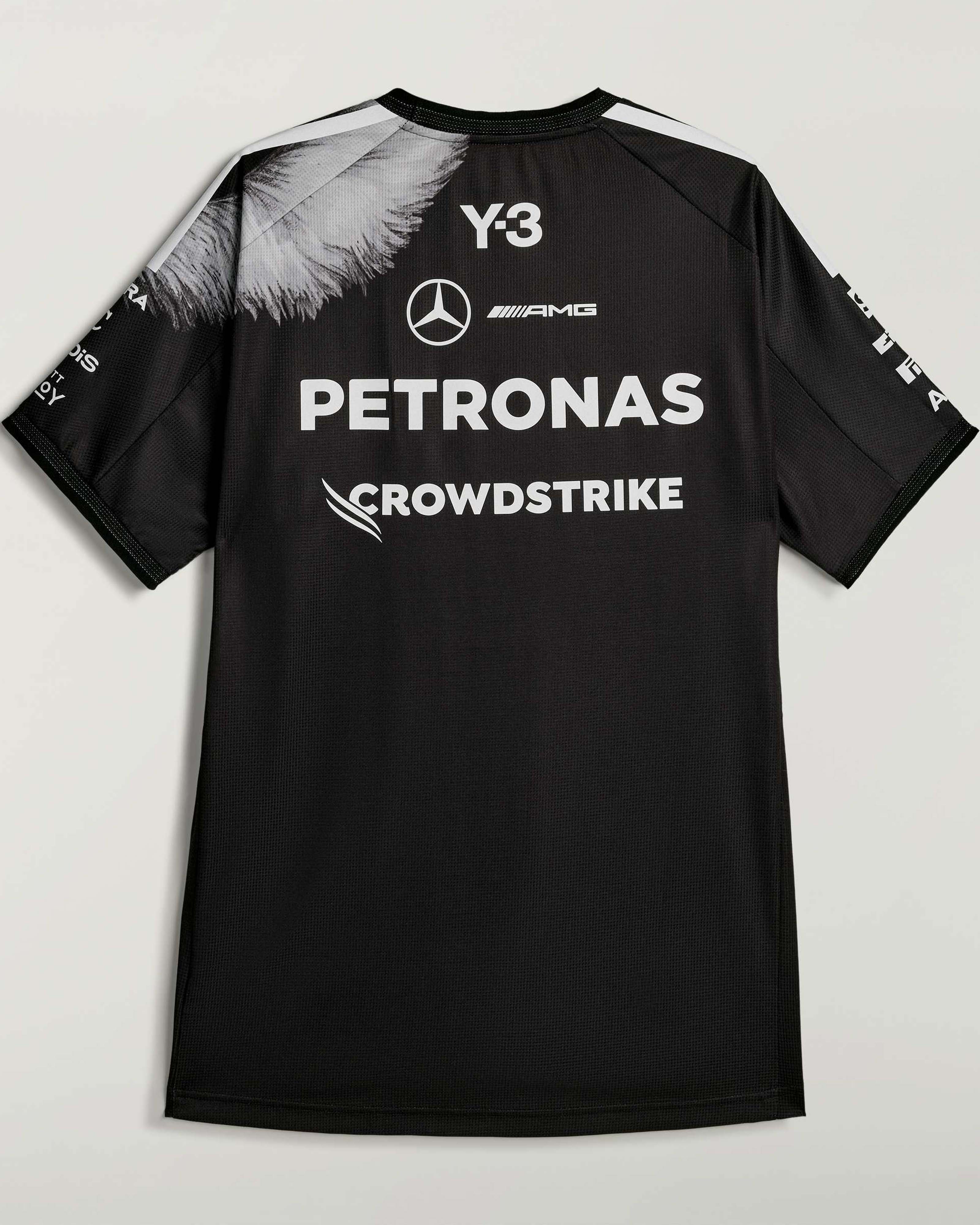 Y-3 Short-Sleeve Team Driver Tee - Black (2026) | Mercedes-AMG