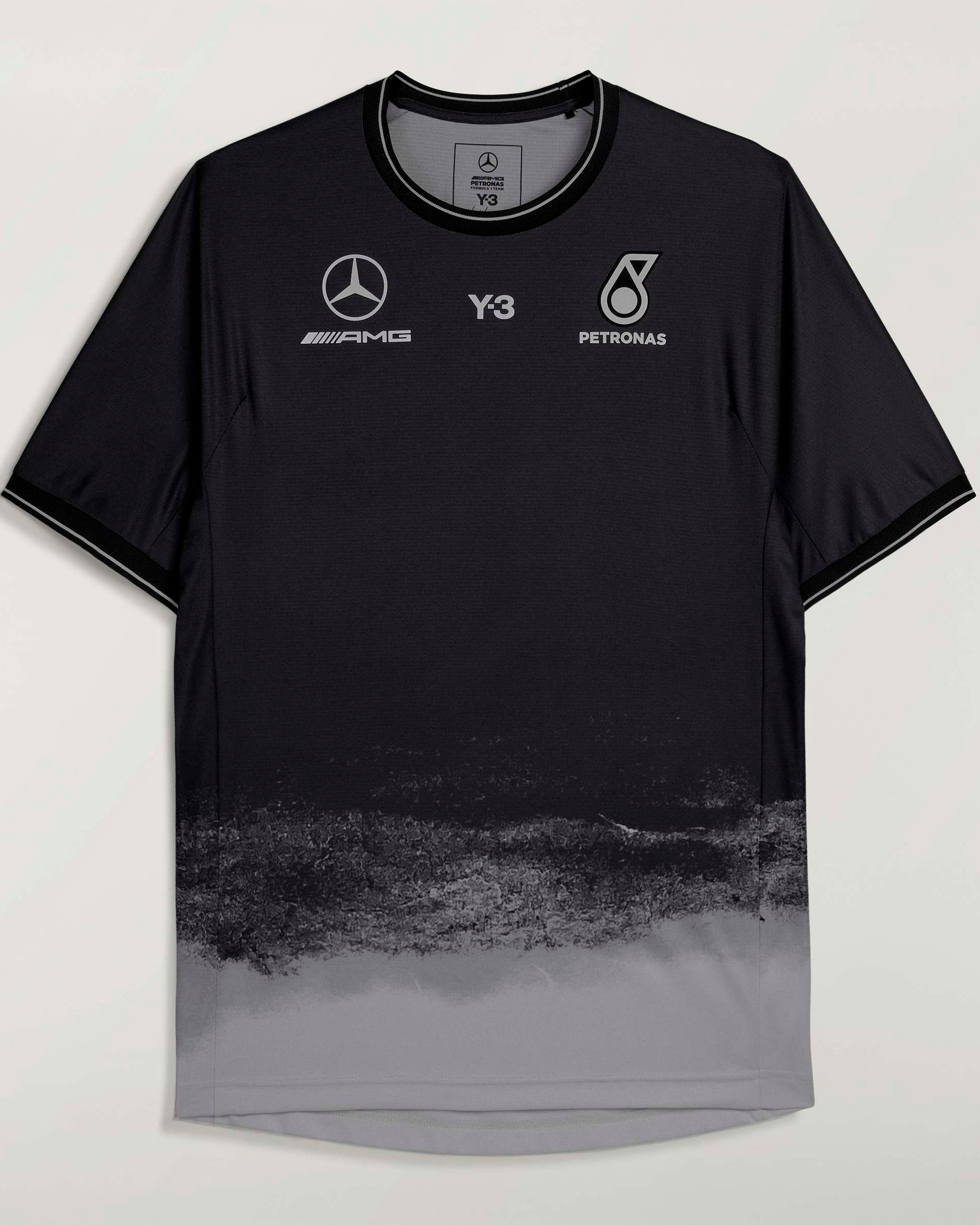 2026 Y-3 Mechanics Tee - Black | Mercedes-AMG PETRONAS F1 Team