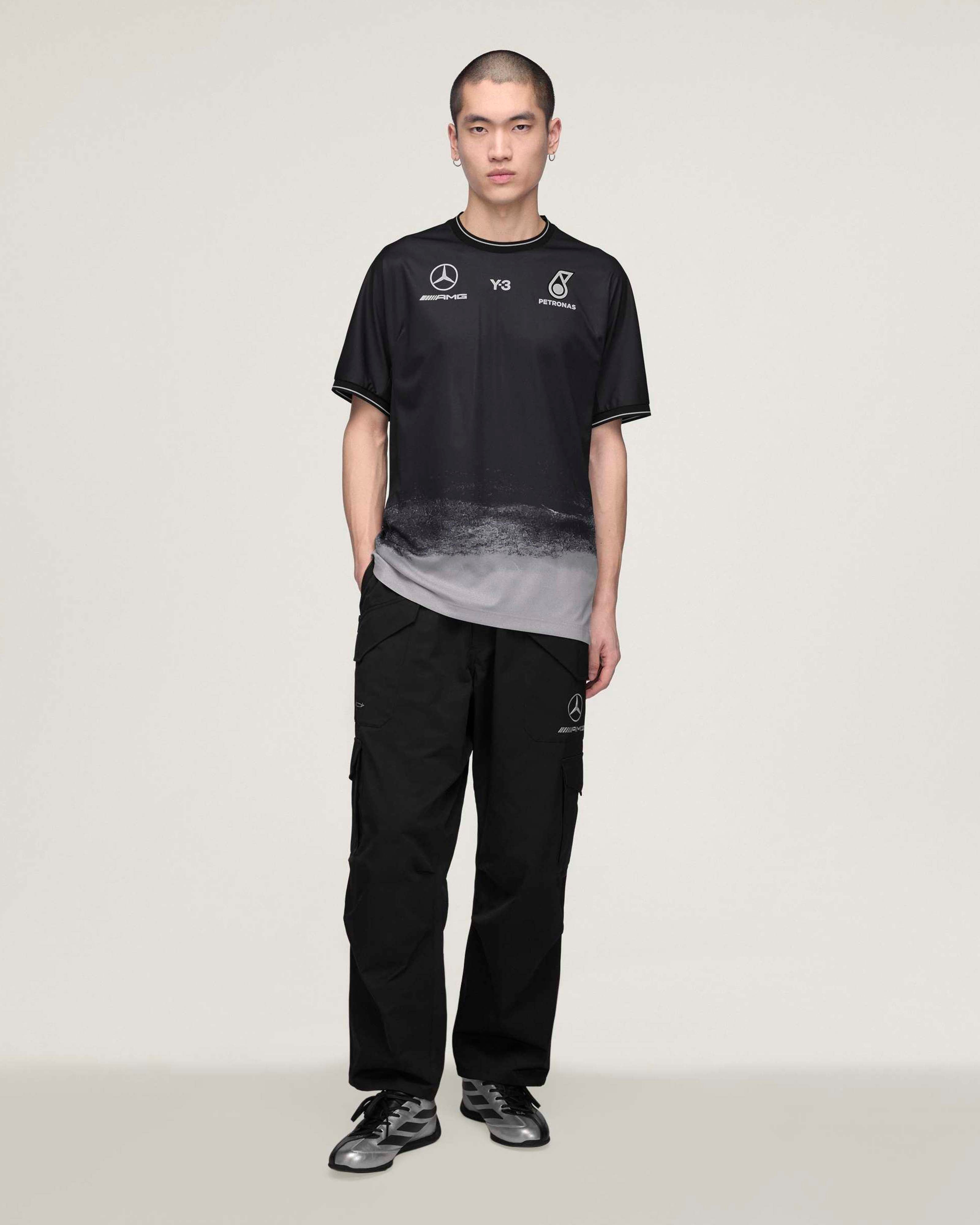 2026 Y-3 Mechanics Tee - Black | Mercedes-AMG PETRONAS F1 Team
