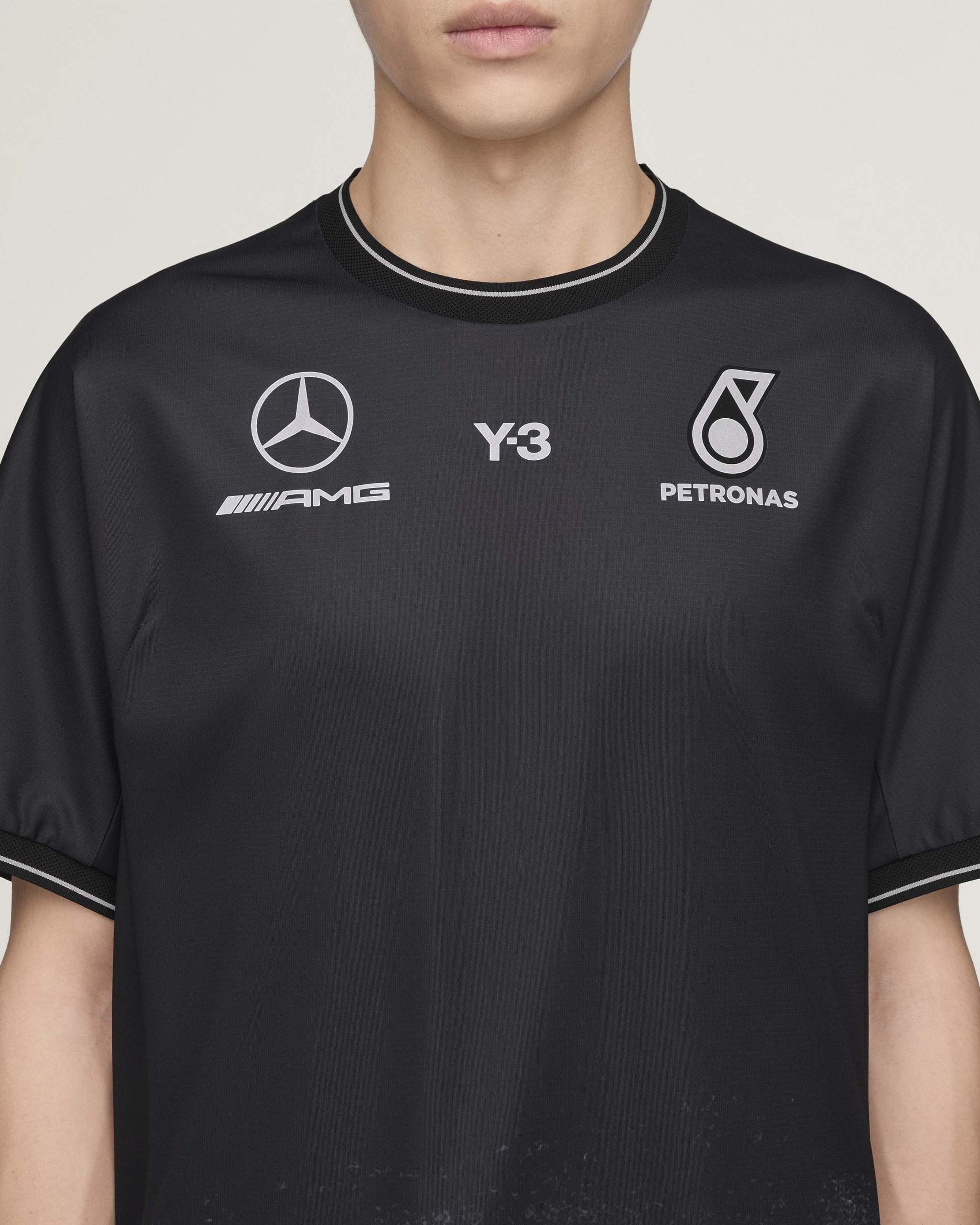 2026 Y-3 Mechanics Tee - Black | Mercedes-AMG PETRONAS F1 Team