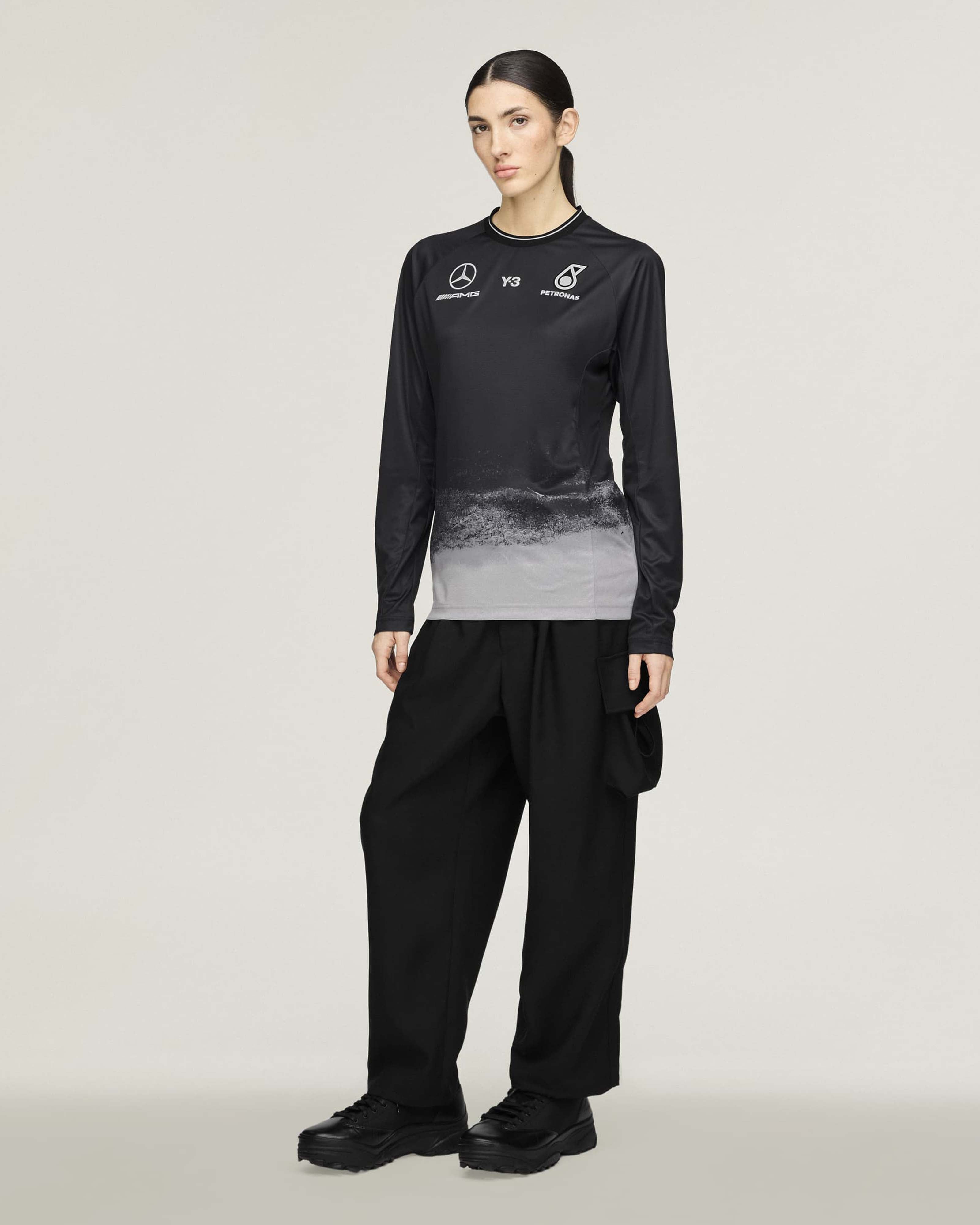 Y-3 Long-Sleeve Mechanics Tee Black