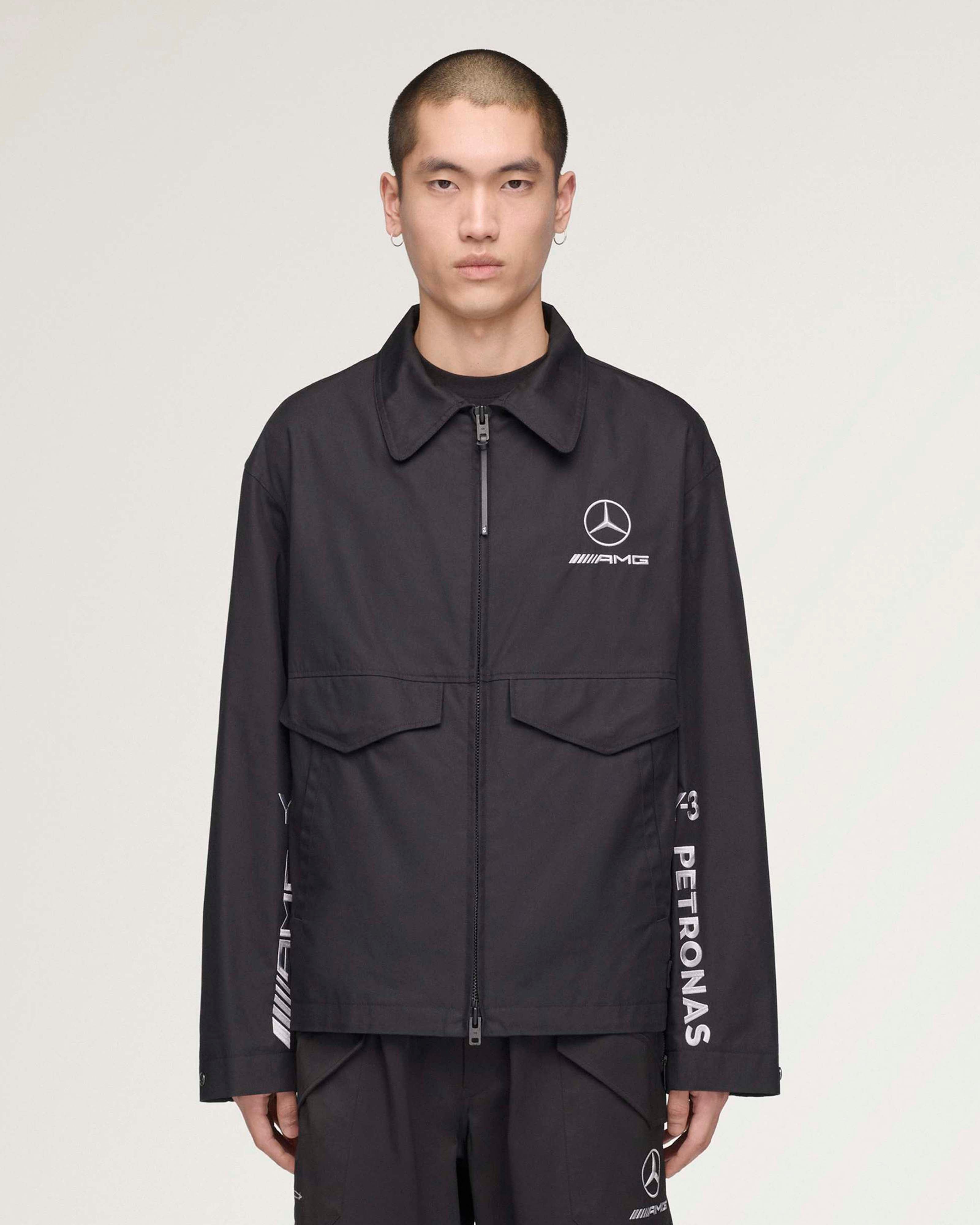 Y-3 Wolf Jacket - Black (2026) | Mercedes-AMG PETRONAS F1 Team x