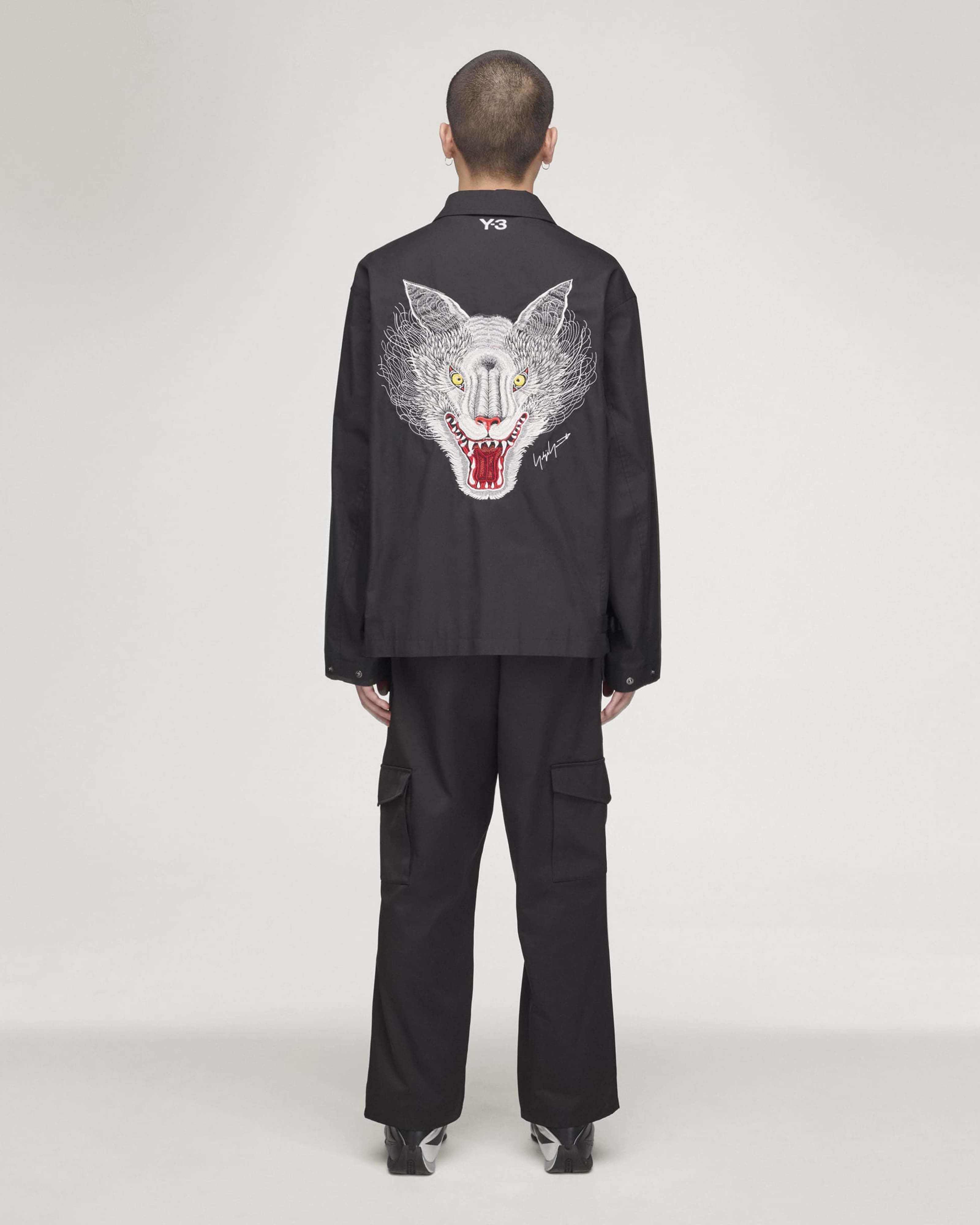 Y-3 Wolf Jacket - Black (2026) | Mercedes-AMG PETRONAS F1 Team x
