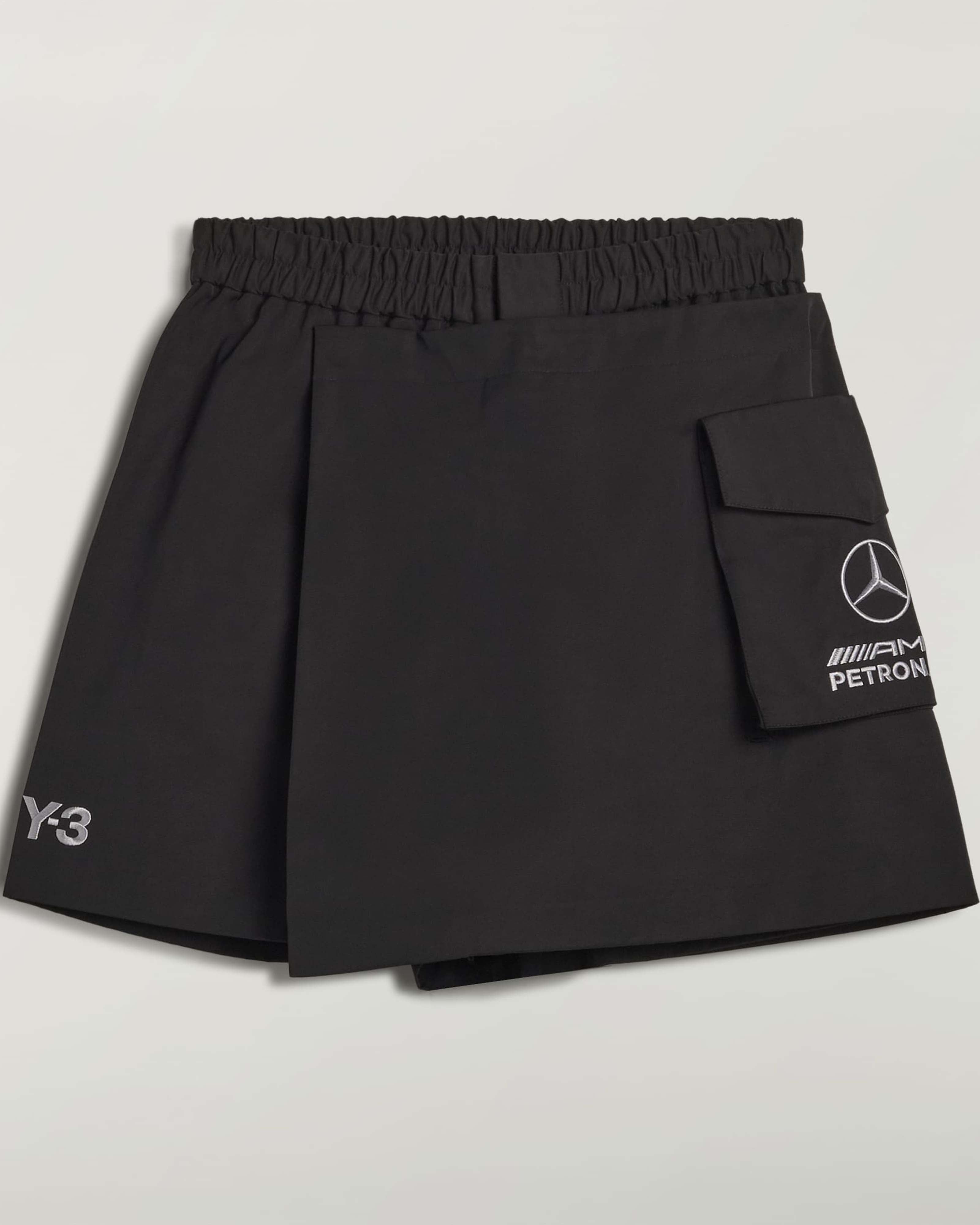 2026 Women's Y-3 Skort - Black | Official Mercedes-AMG PETRONAS F1