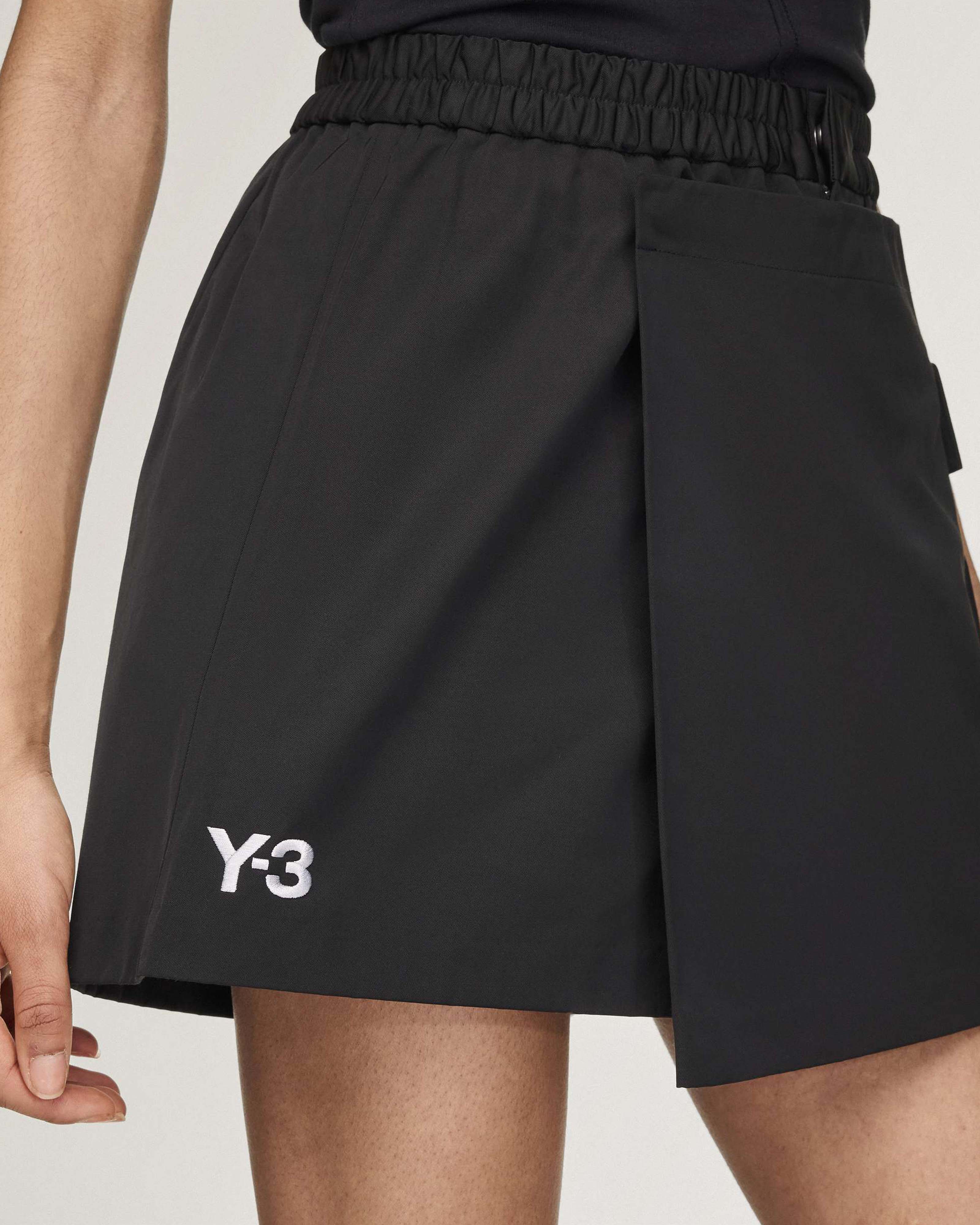 Womens Y-3 Skort Black