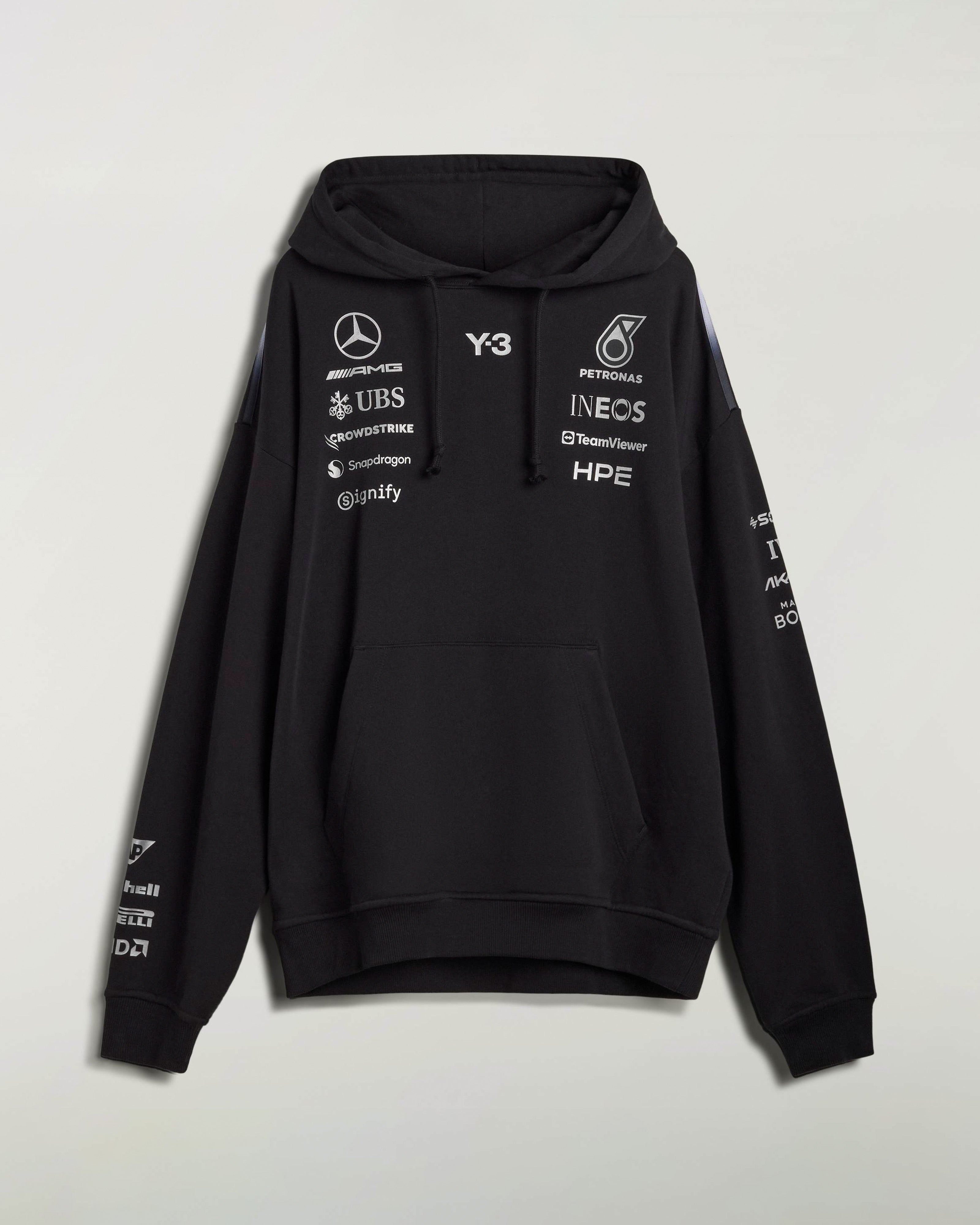2026 Y-3 Team Hoodie - Black | Official Mercedes-AMG PETRONAS F1