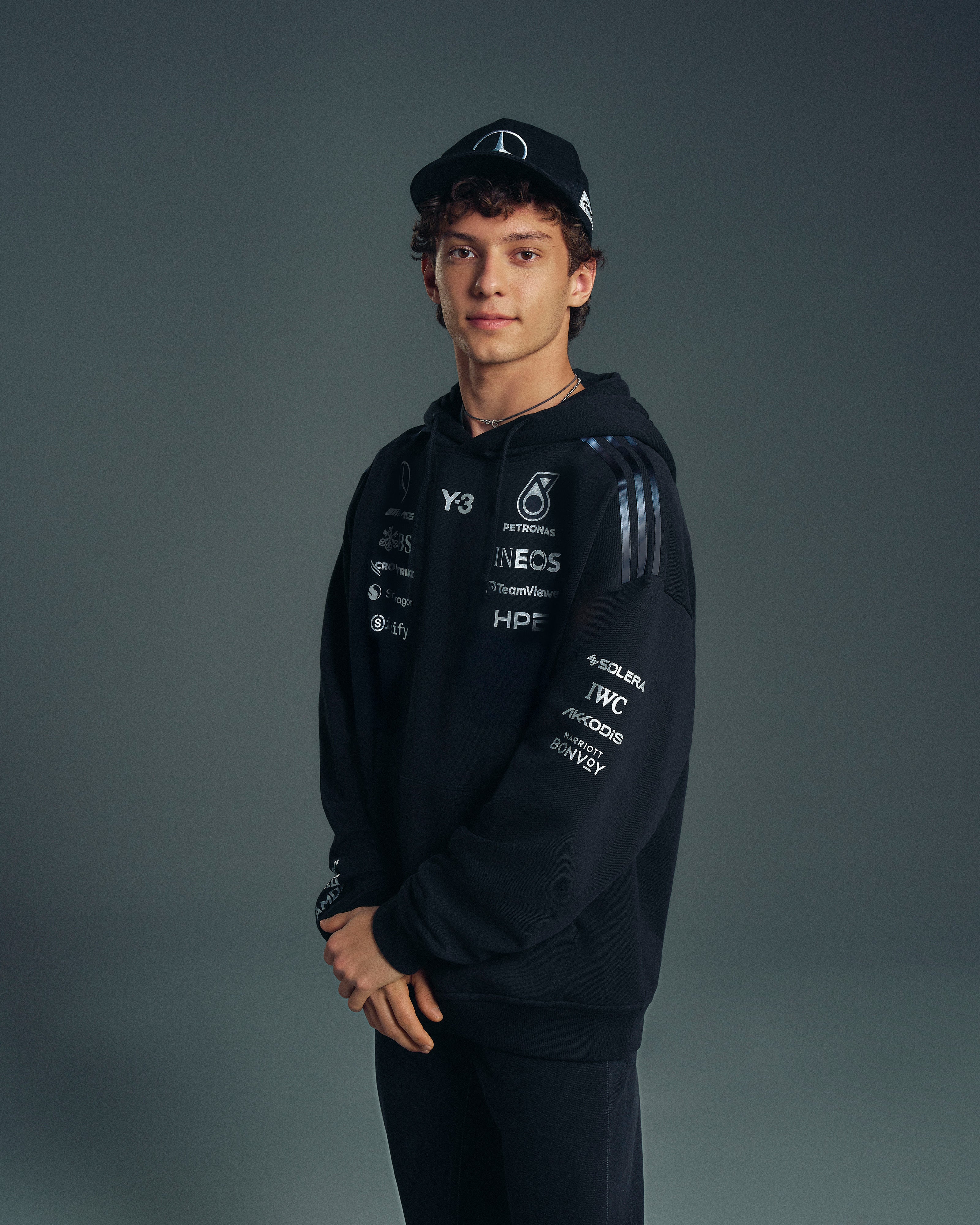 2026 Y-3 Team Hoodie - Black | Official Mercedes-AMG PETRONAS F1