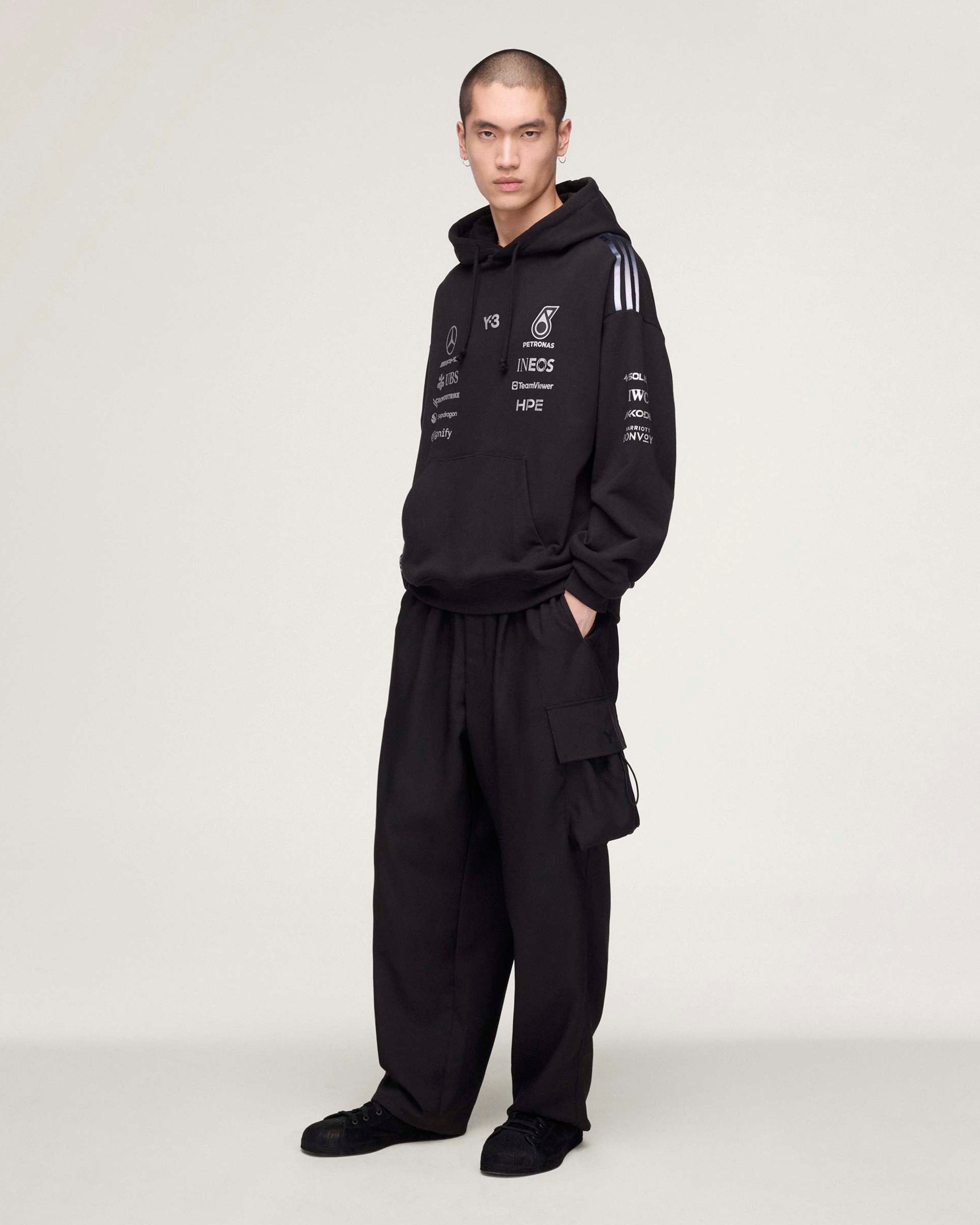 2026 Y-3 Team Hoodie - Black | Official Mercedes-AMG PETRONAS F1