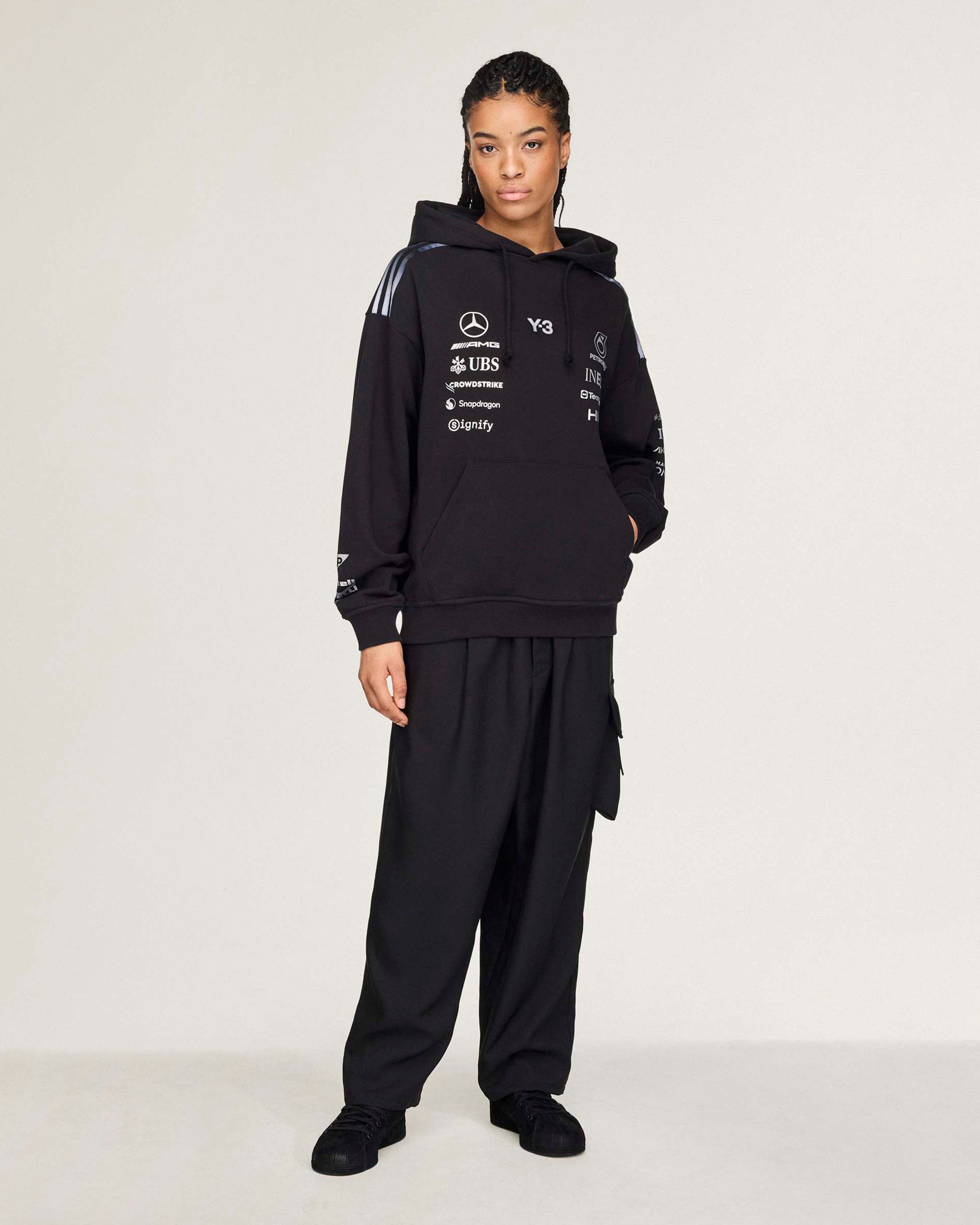 2026 Y-3 Team Hoodie - Black | Official Mercedes-AMG PETRONAS F1