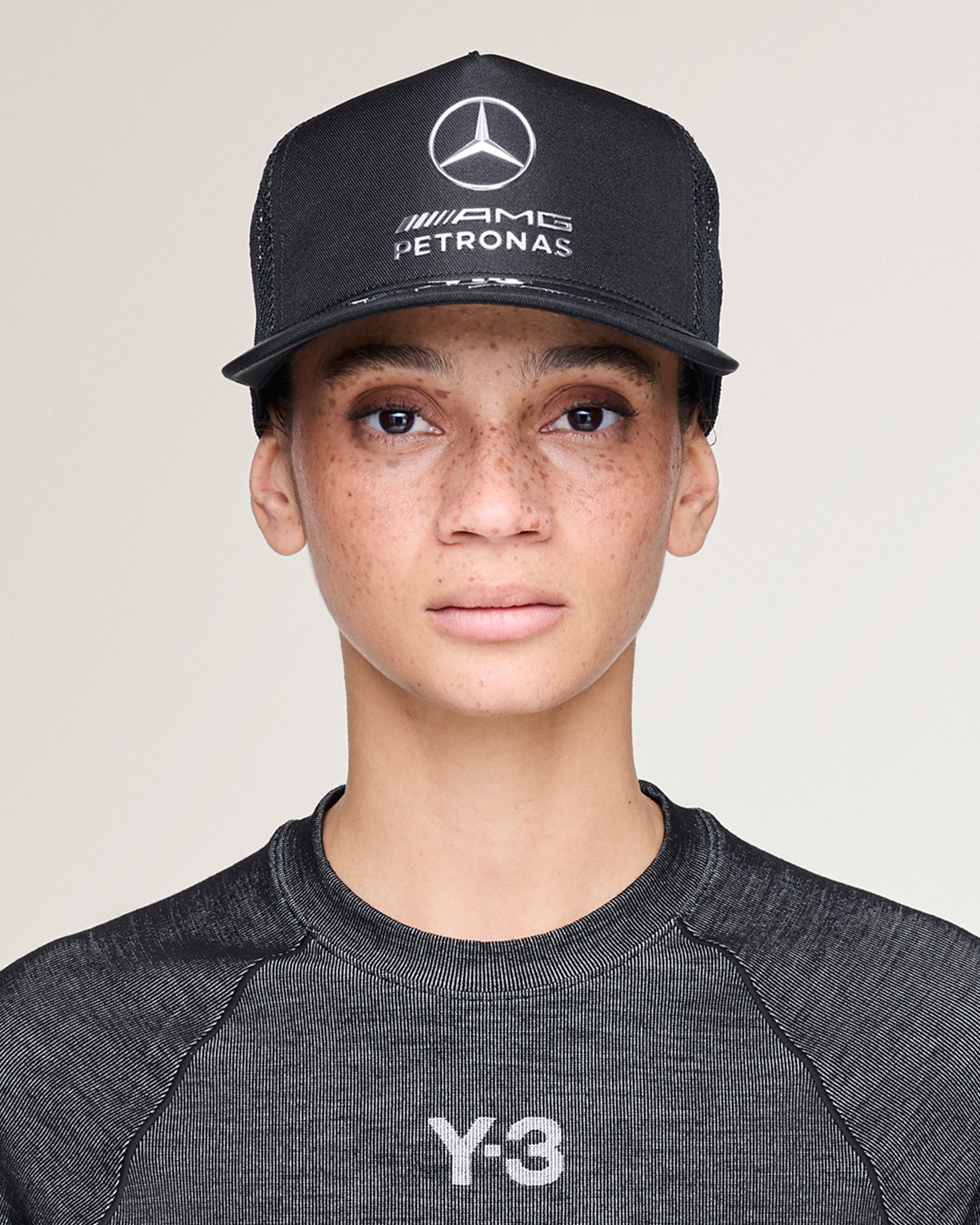 Y-3 Trucker Cap - Black (2026) | Mercedes-AMG PETRONAS F1 Team