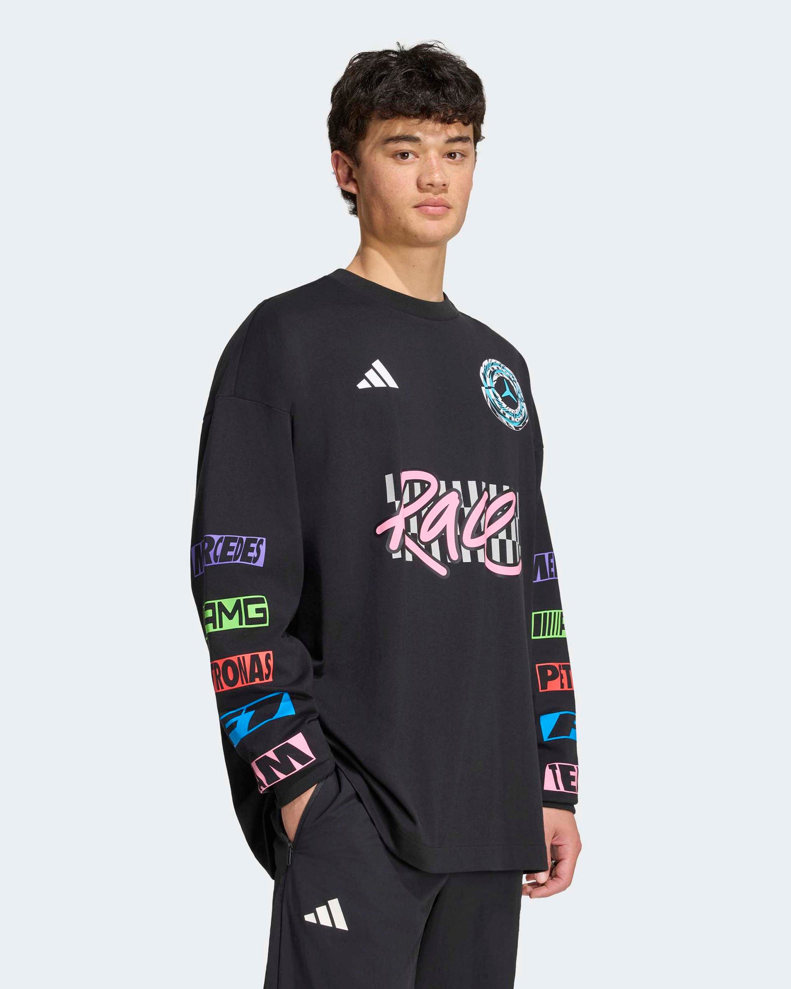 Unisex Lights On Longsleeve T-shirt Black