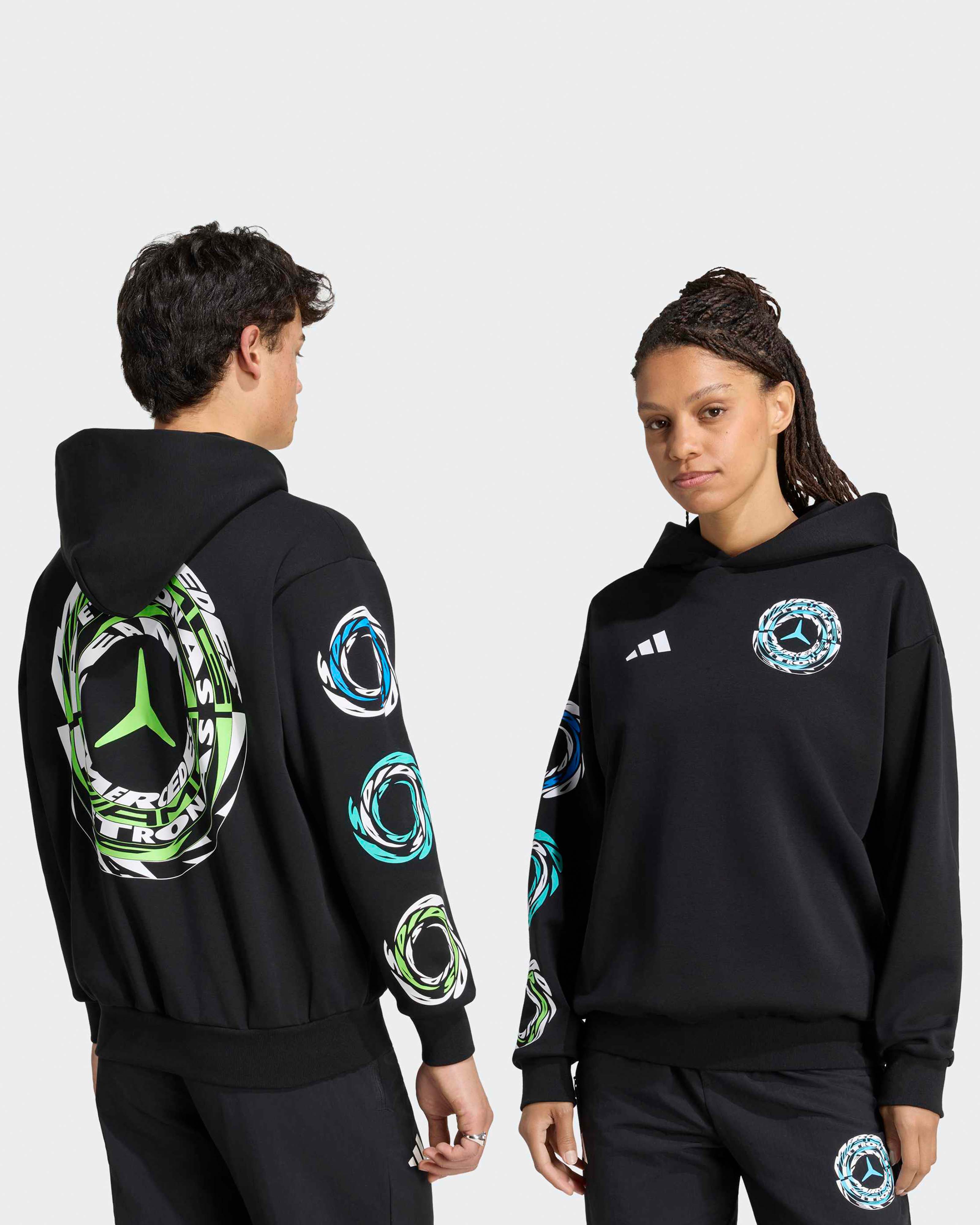 Unisex Lights On Hoody Black