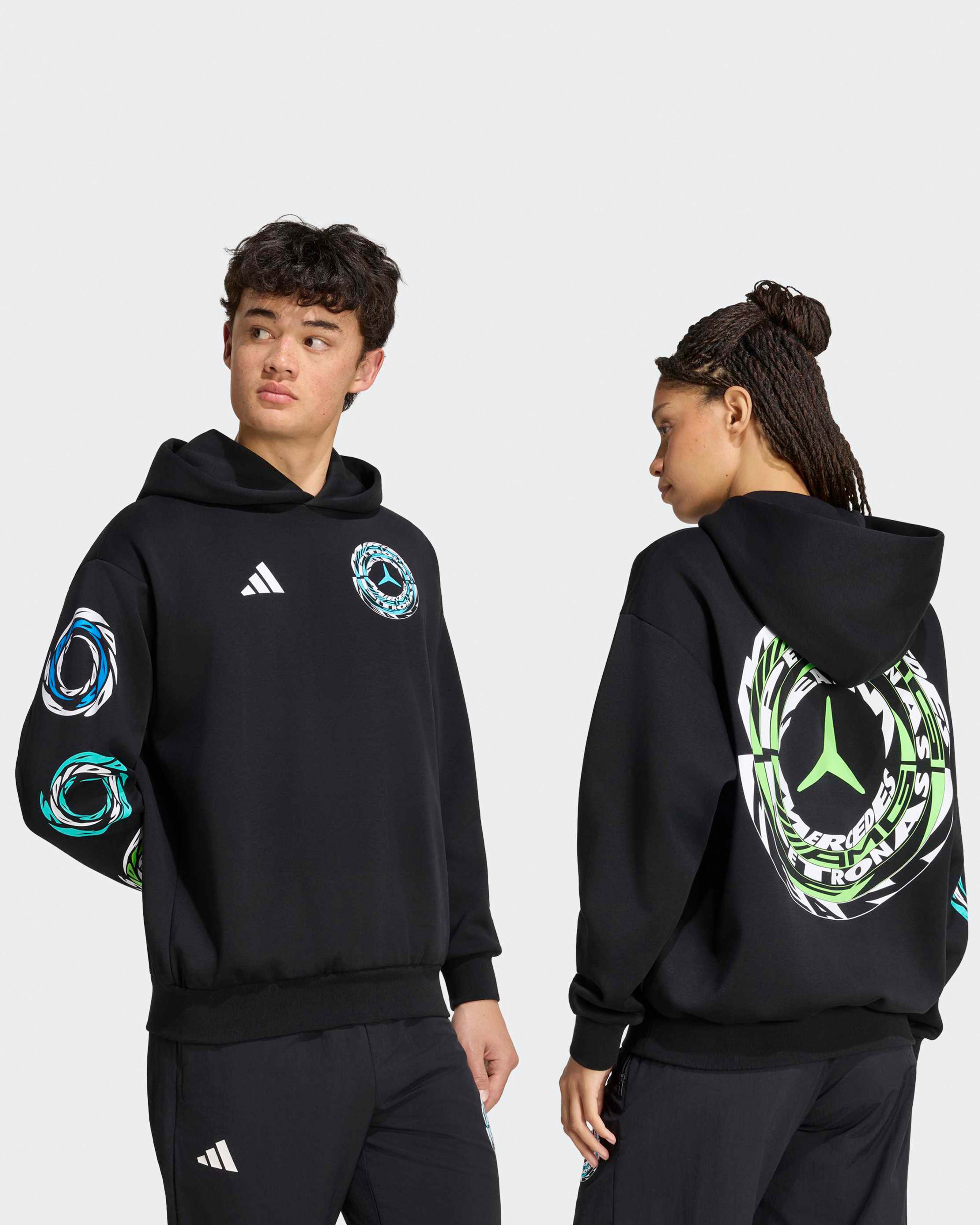 Unisex Lights On Hoody Black