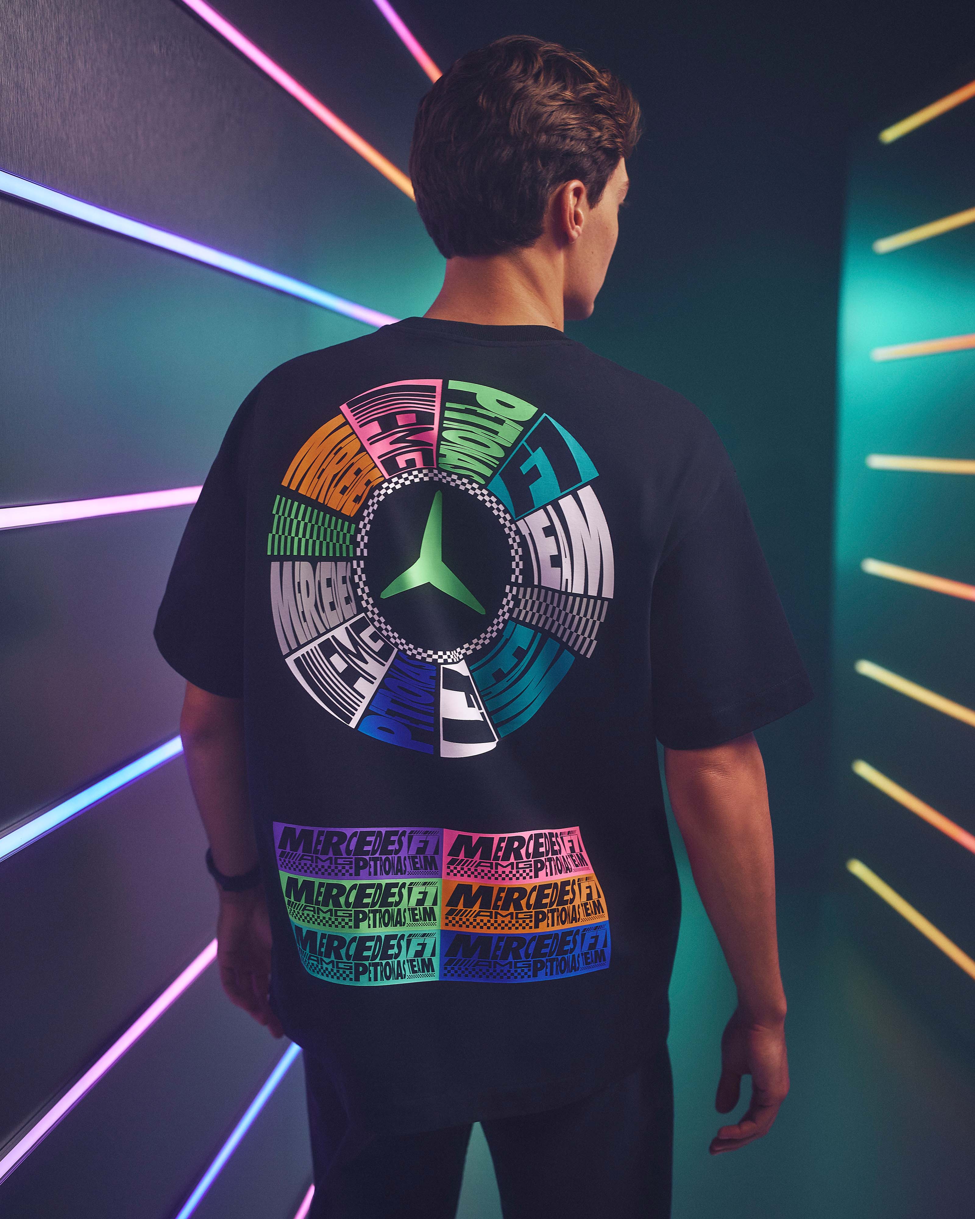 Unisex Lights On T-shirt Black