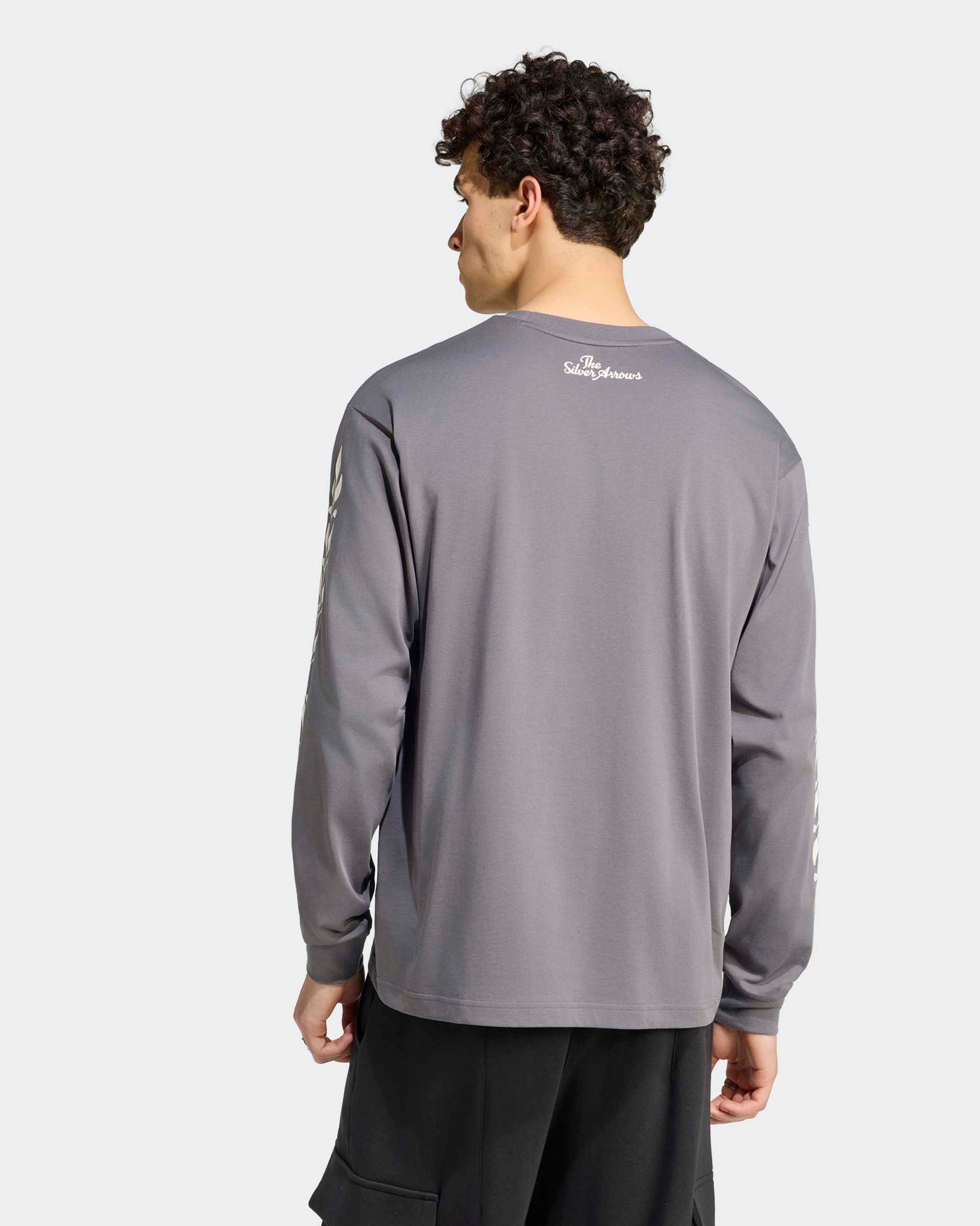 Mens Silver Arrows Longsleeve T-shirt Grey