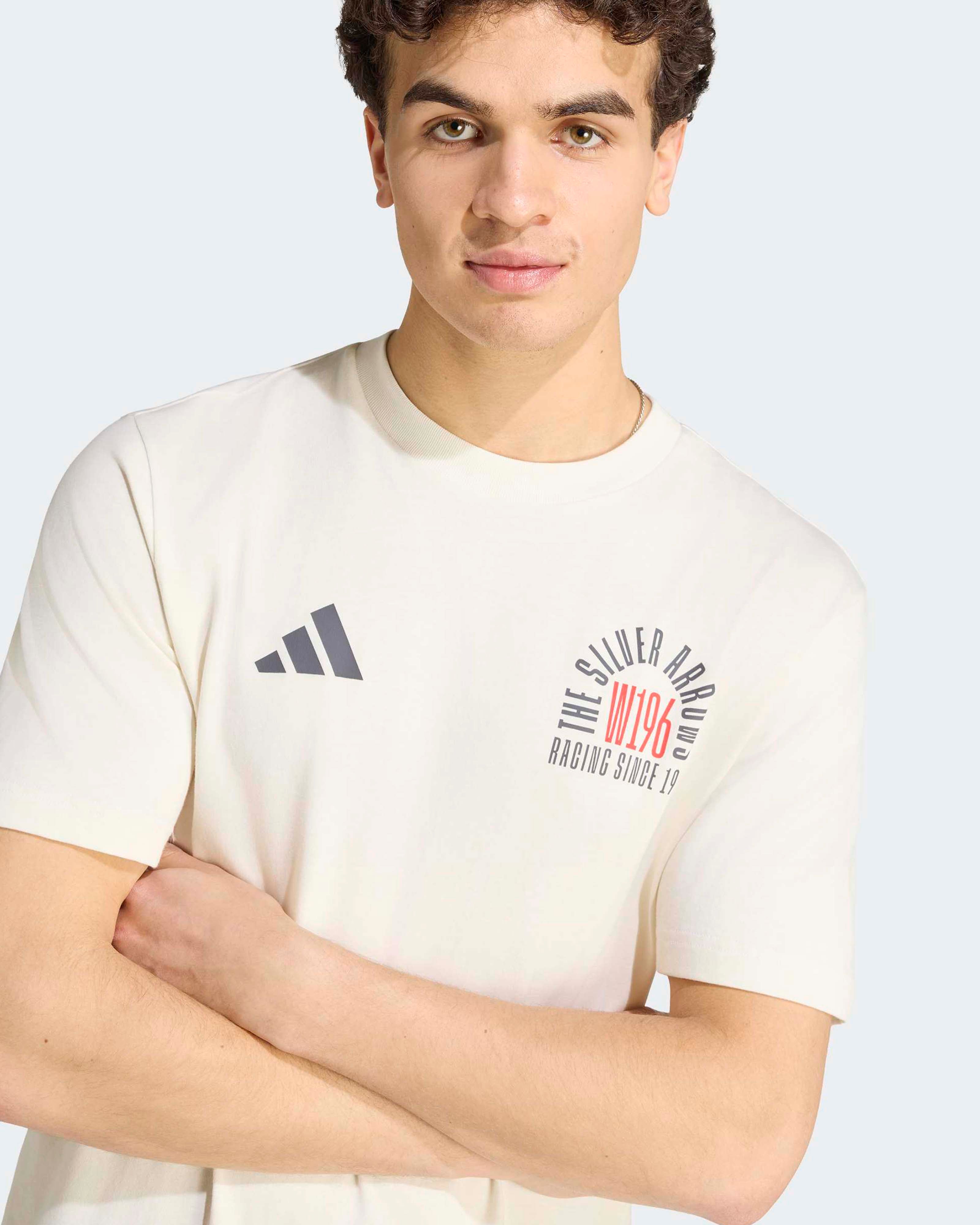 Mens Silver Arrows 1955 Graphic T-shirt Off White