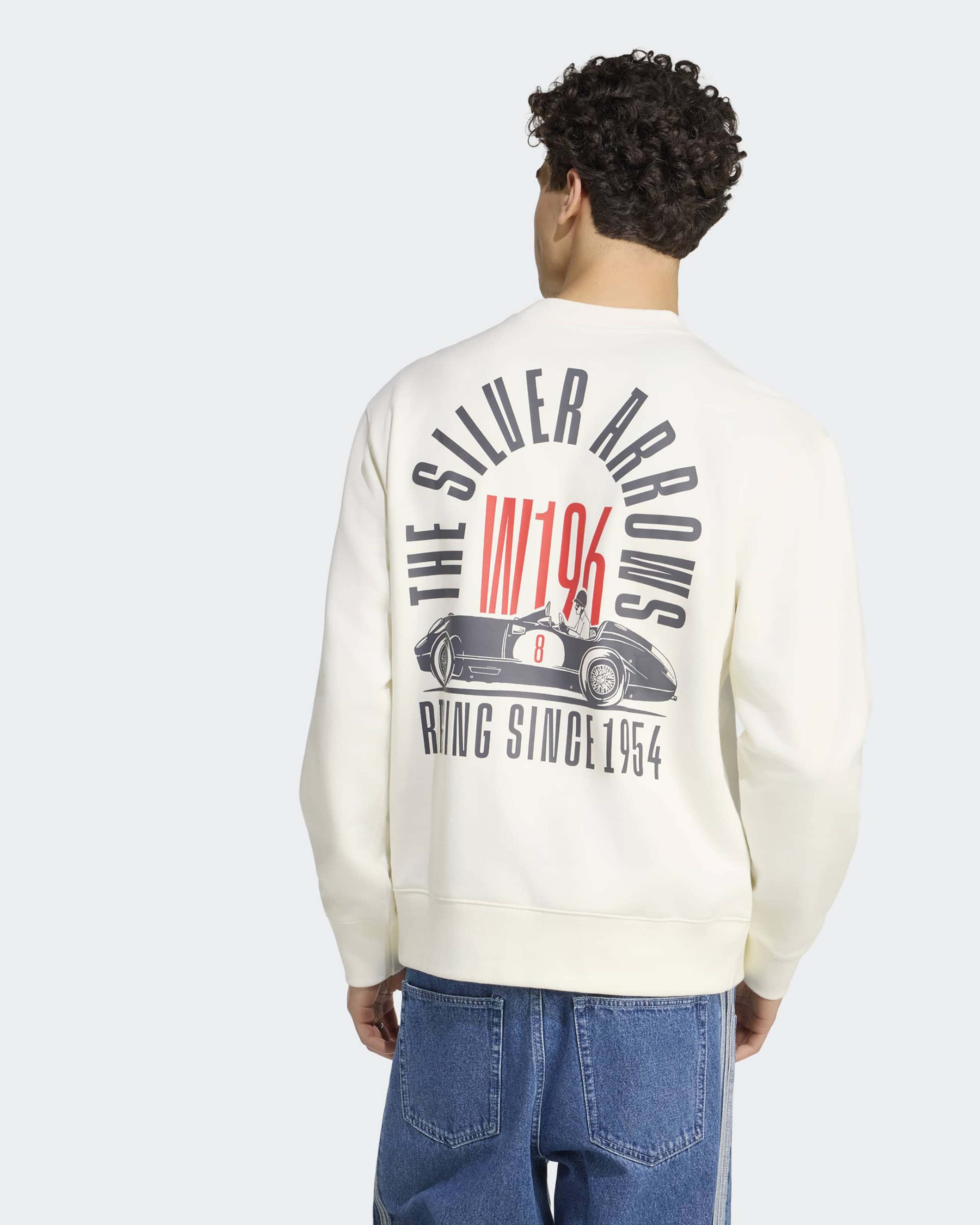 Men's Silver Arrows 1955 Sweat Top - Off White (2026) | Mercedes