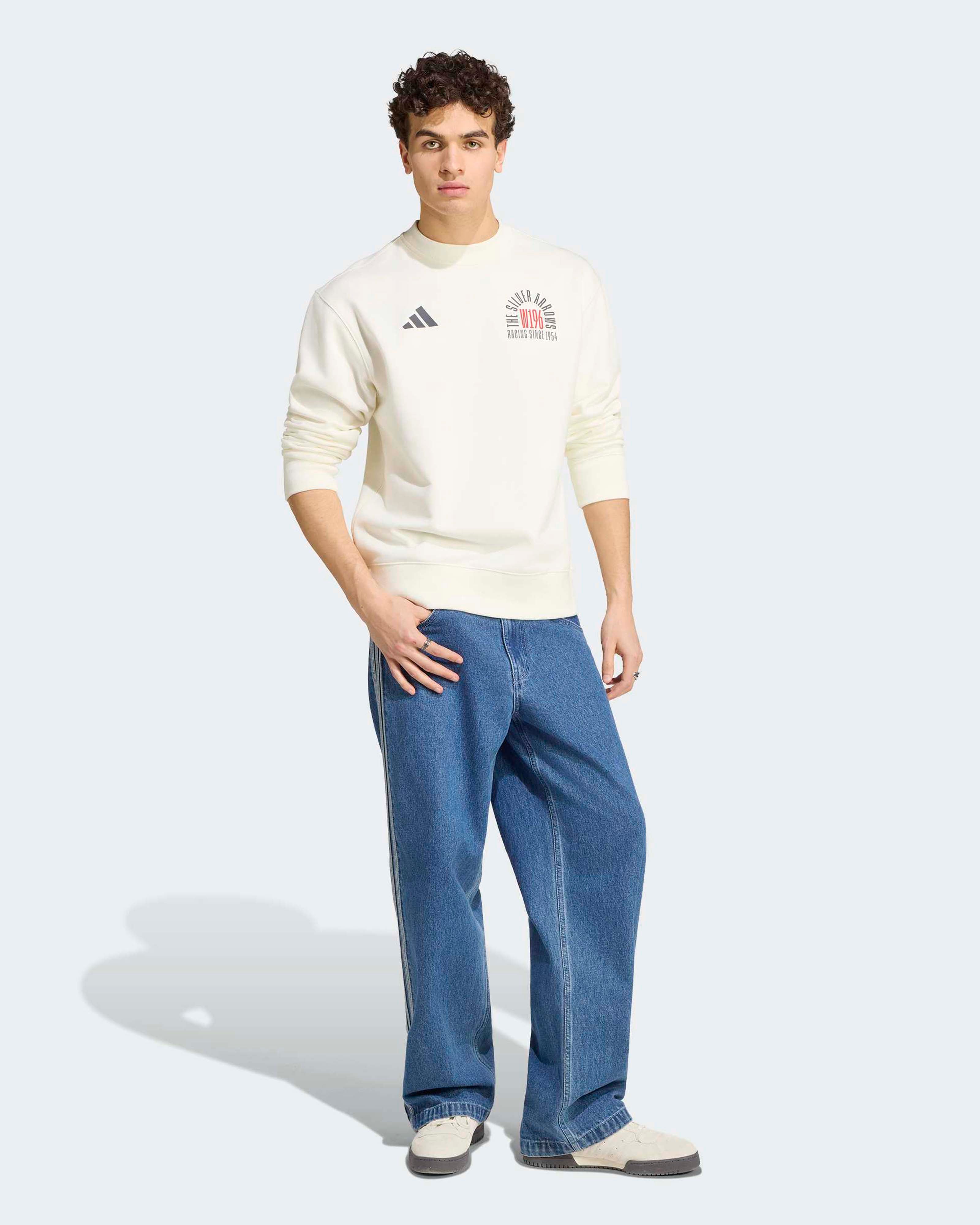Mens Silver Arrows 1955 Sweat Top Off White