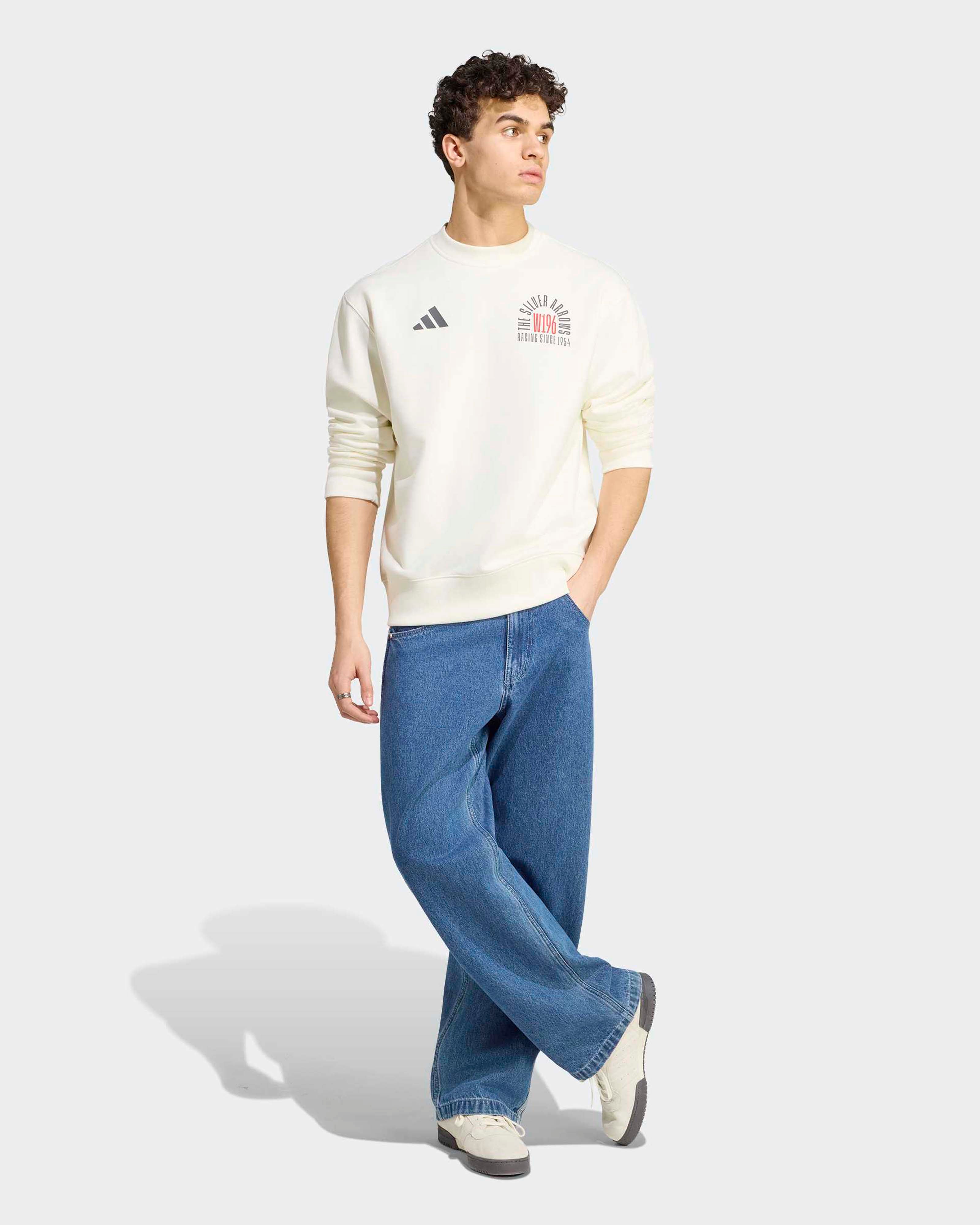 Mens Silver Arrows 1955 Sweat Top Off White