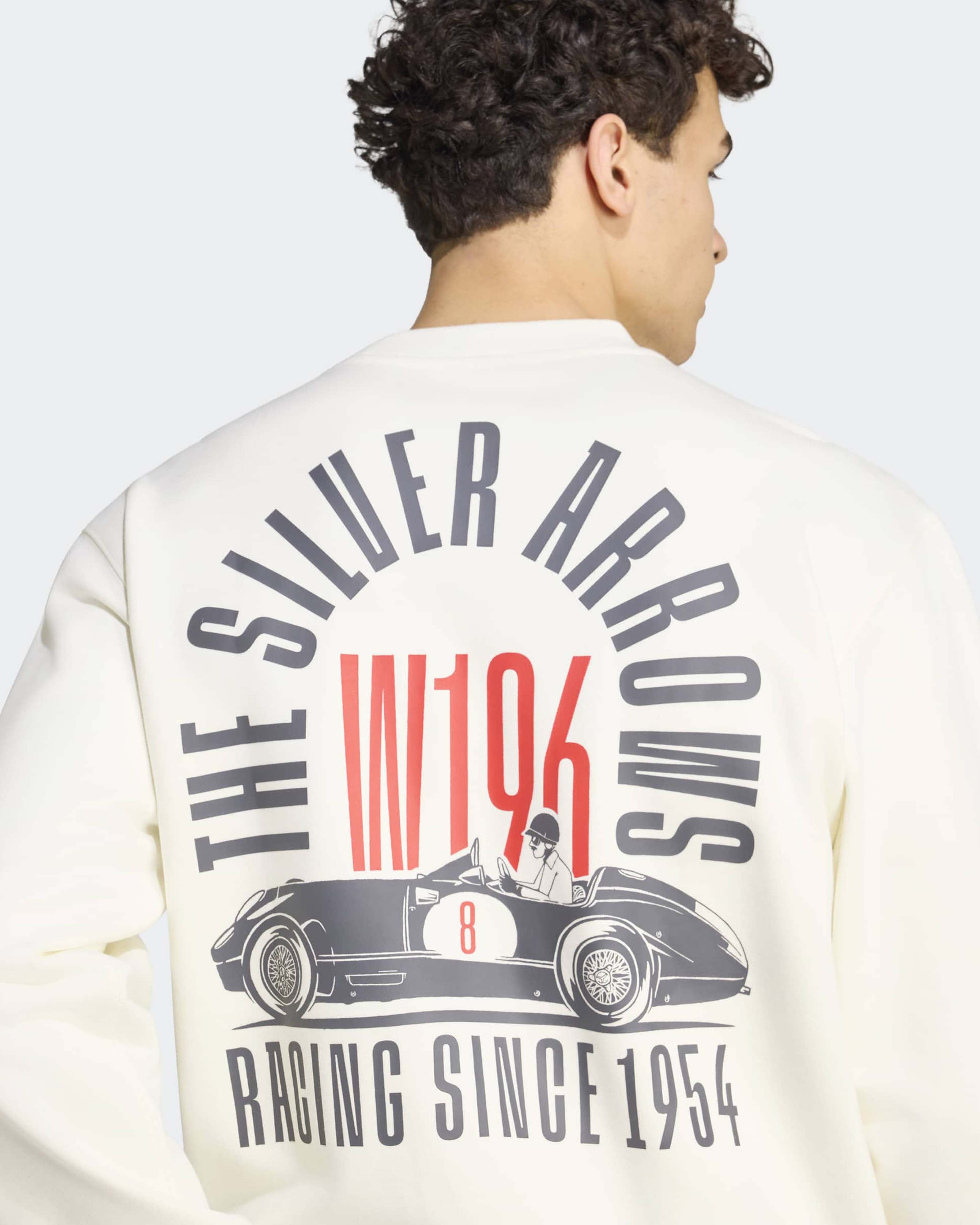 Men's Silver Arrows 1955 Sweat Top - Off White (2026) | Mercedes