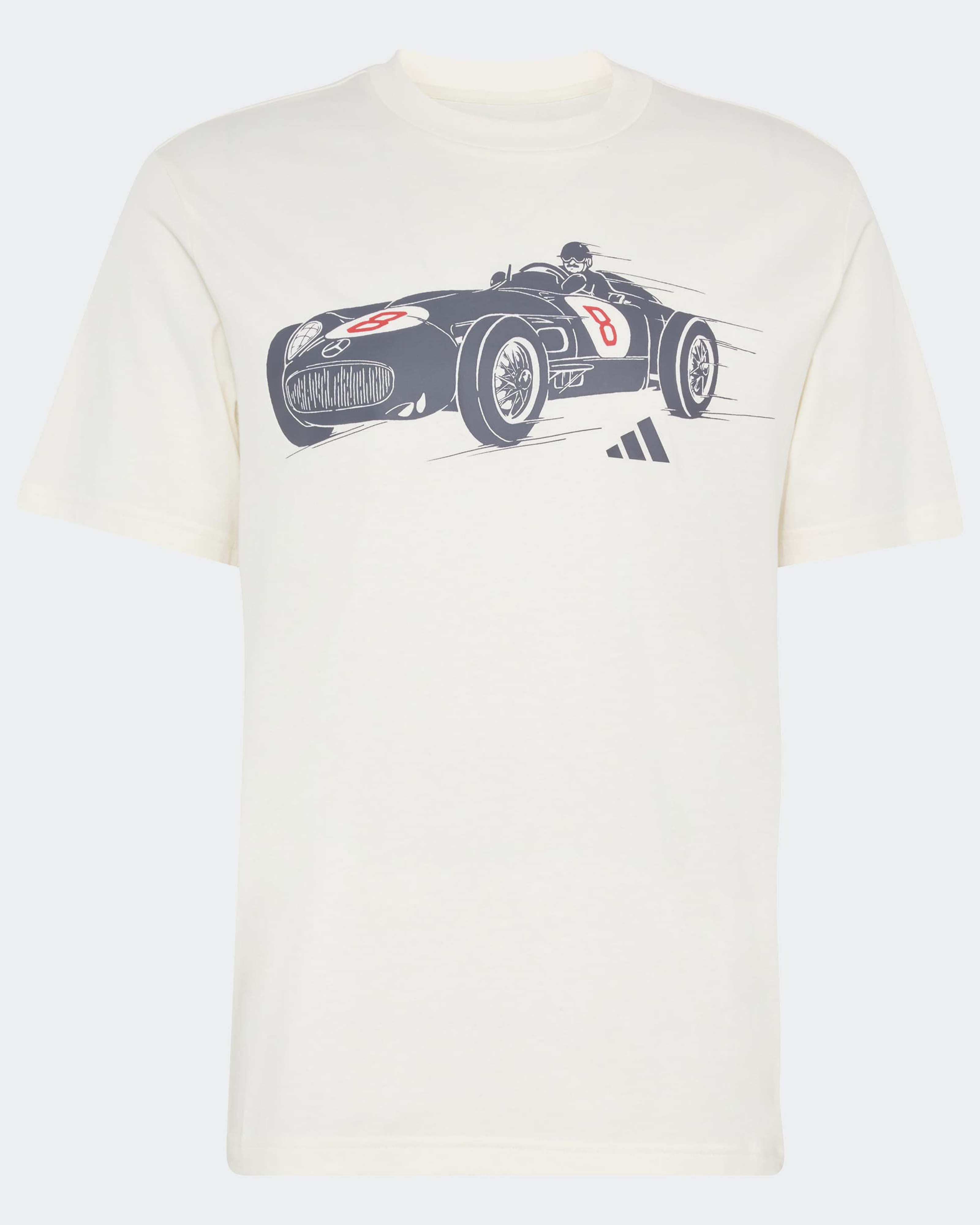 Mens Silver Arrows Graphic T-shirt Off White