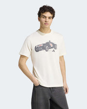 Mens Silver Arrows Graphic T-shirt Off White