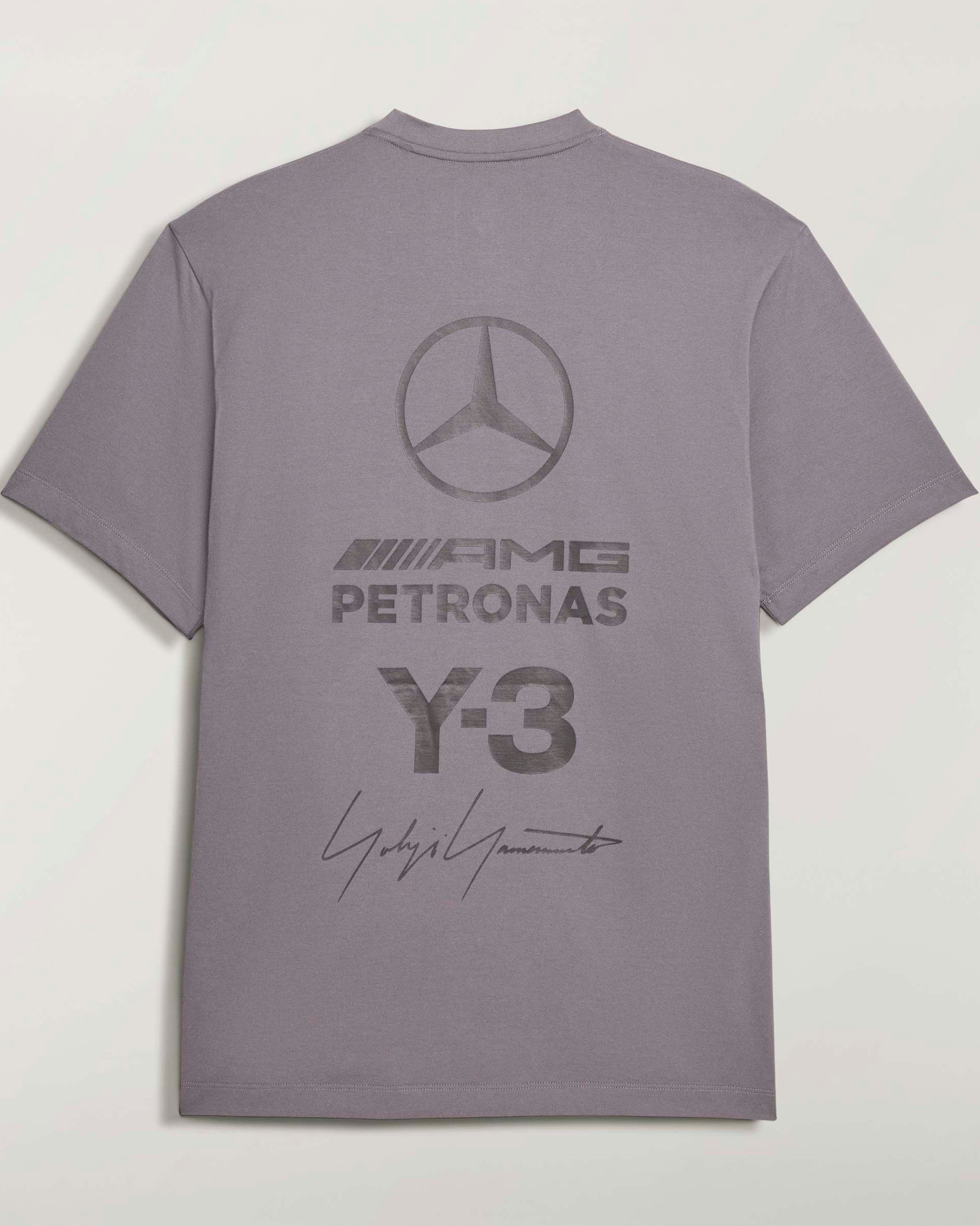 Y-3 Logo Short-Sleeve T-shirt Grey