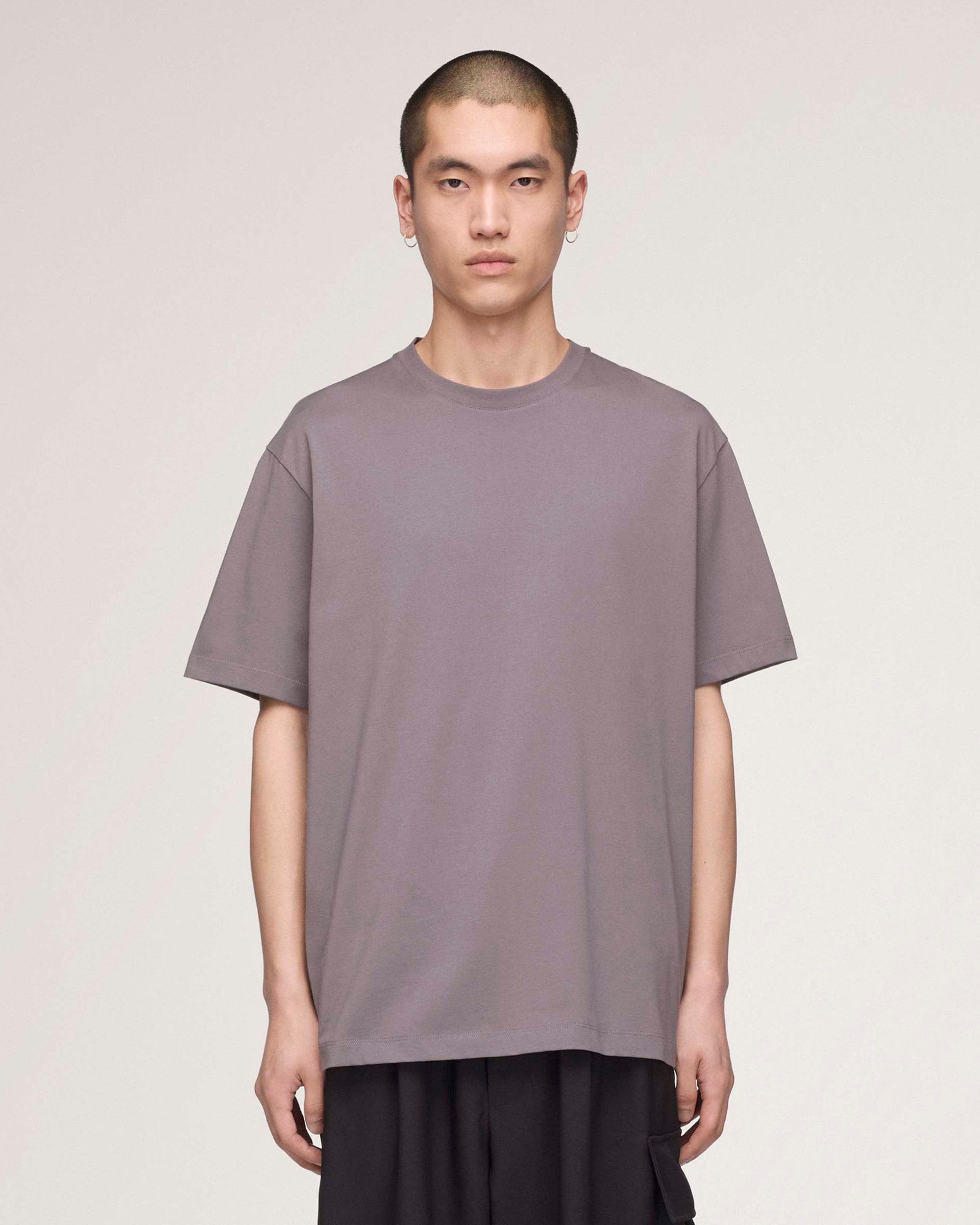Y-3 Logo Short-Sleeve T-shirt Grey