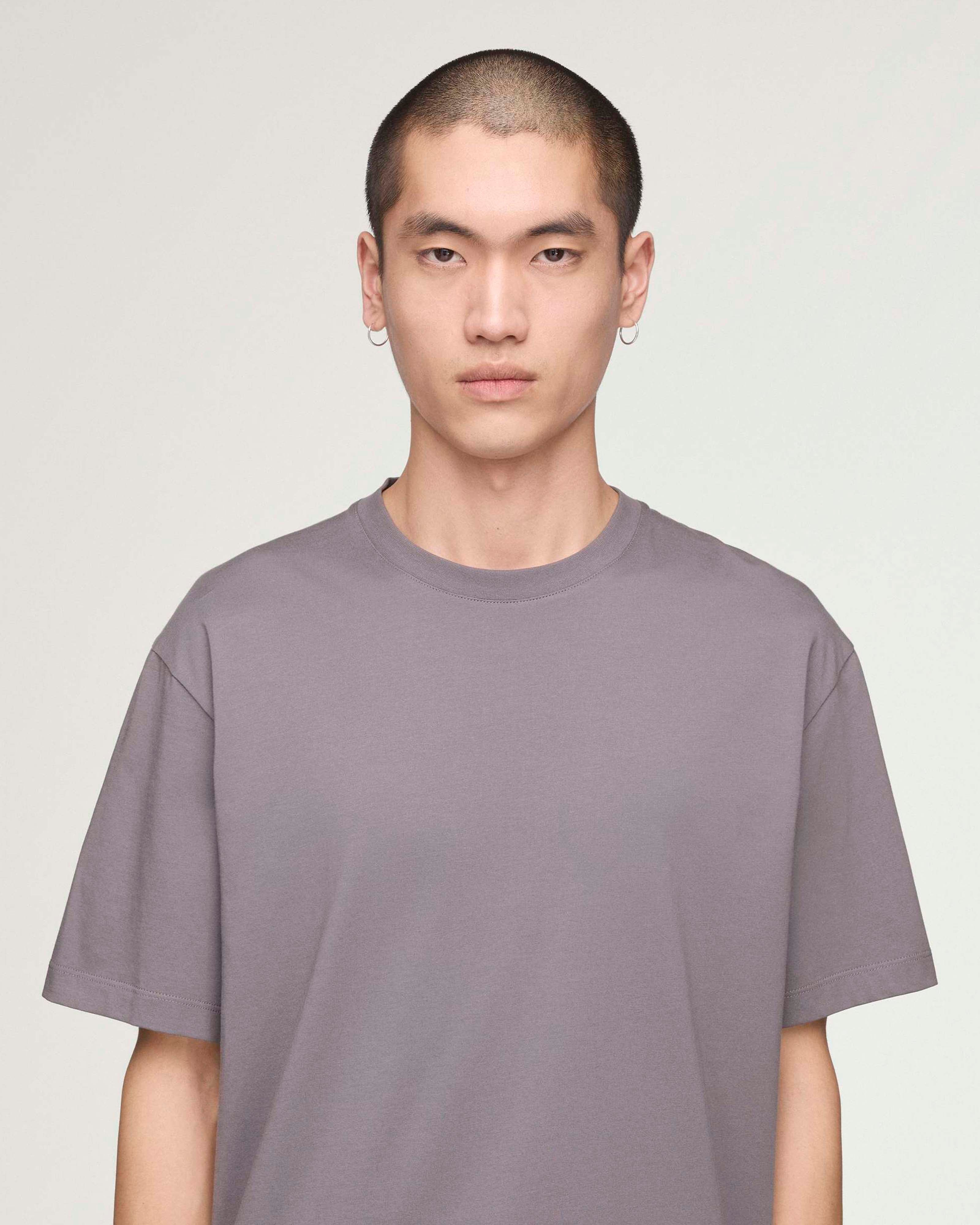 Y-3 Logo Short-Sleeve T-shirt Grey