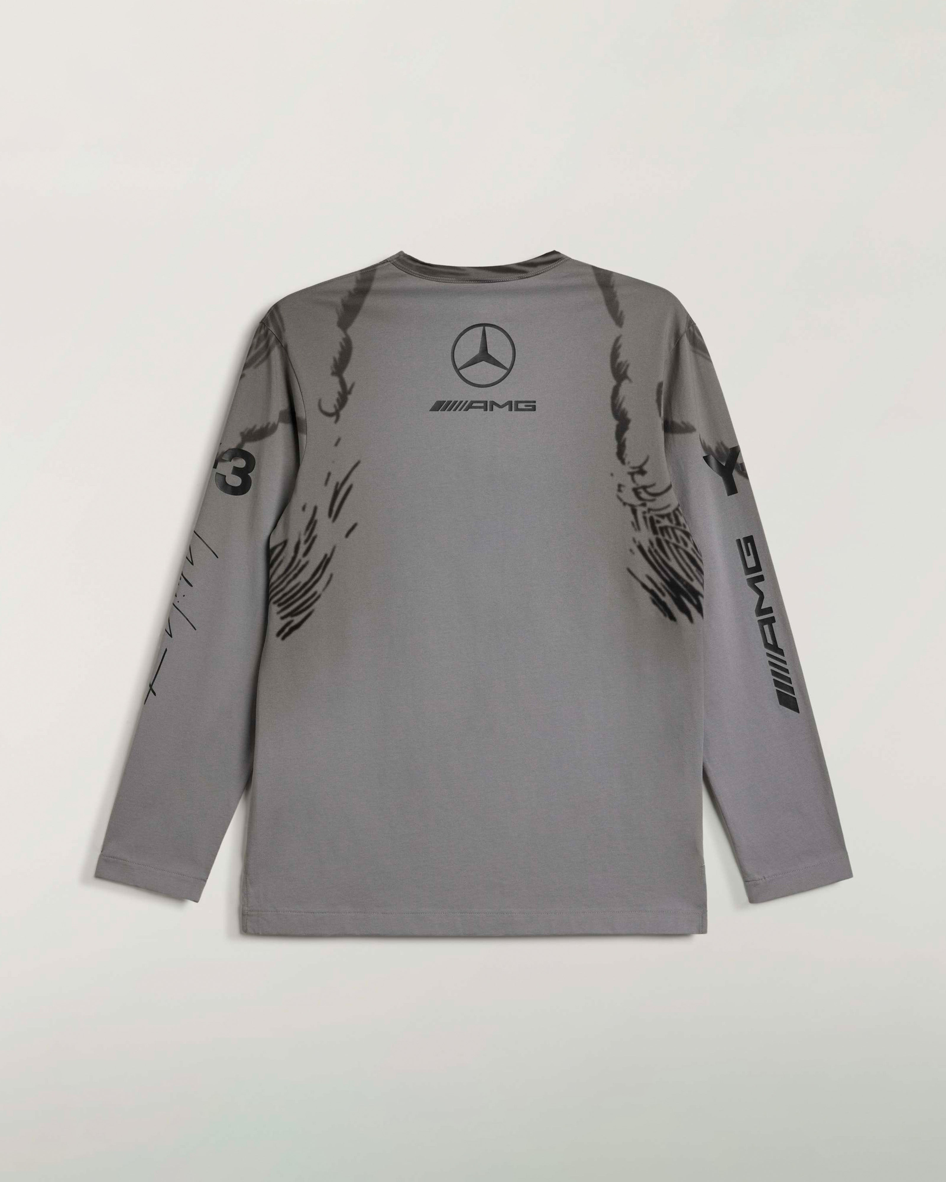 2026 Y-3 Wolf Long-Sleeve Tee - Black | Mercedes-AMG PETRONAS F1